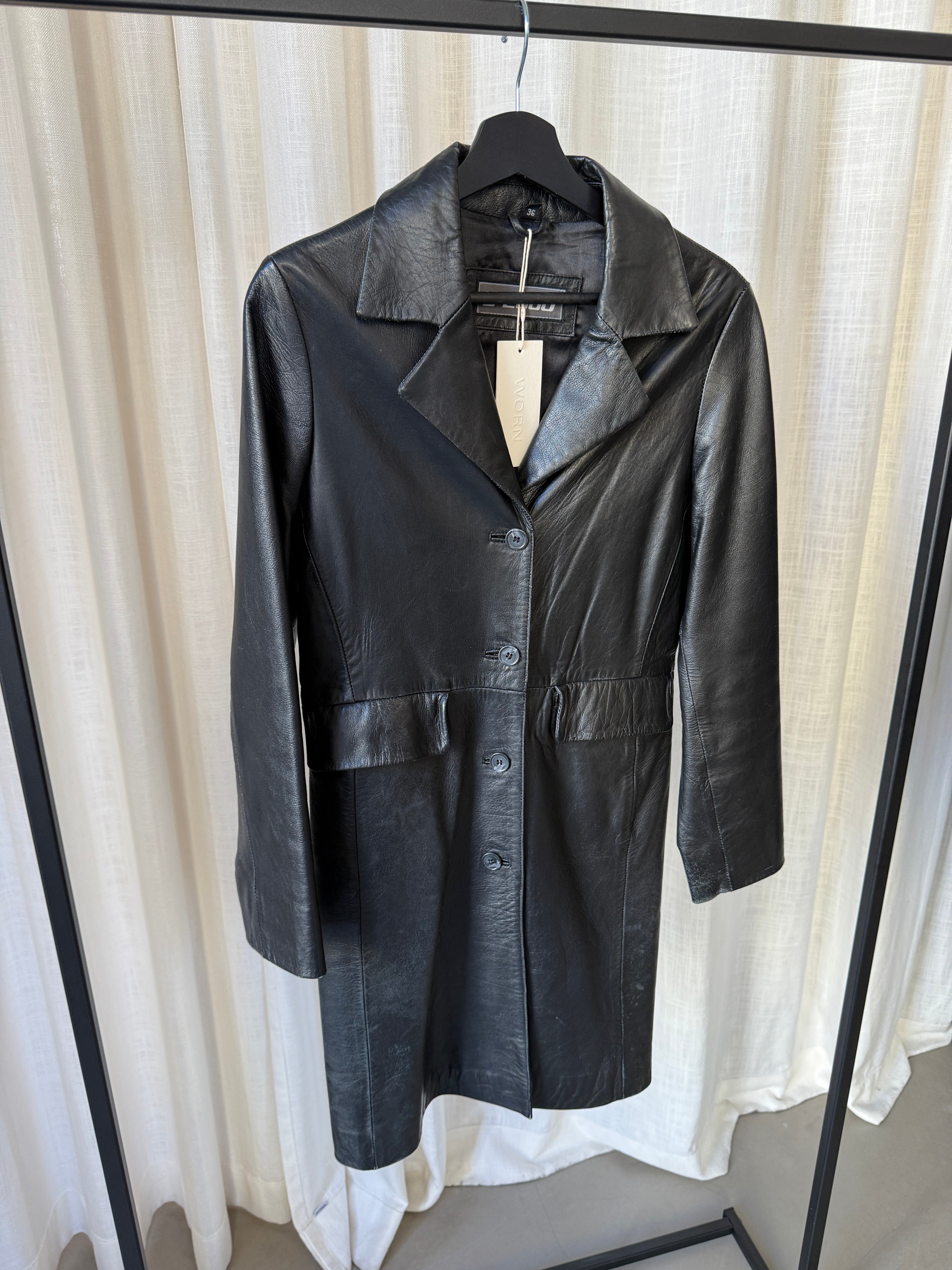Long Leather Coat
