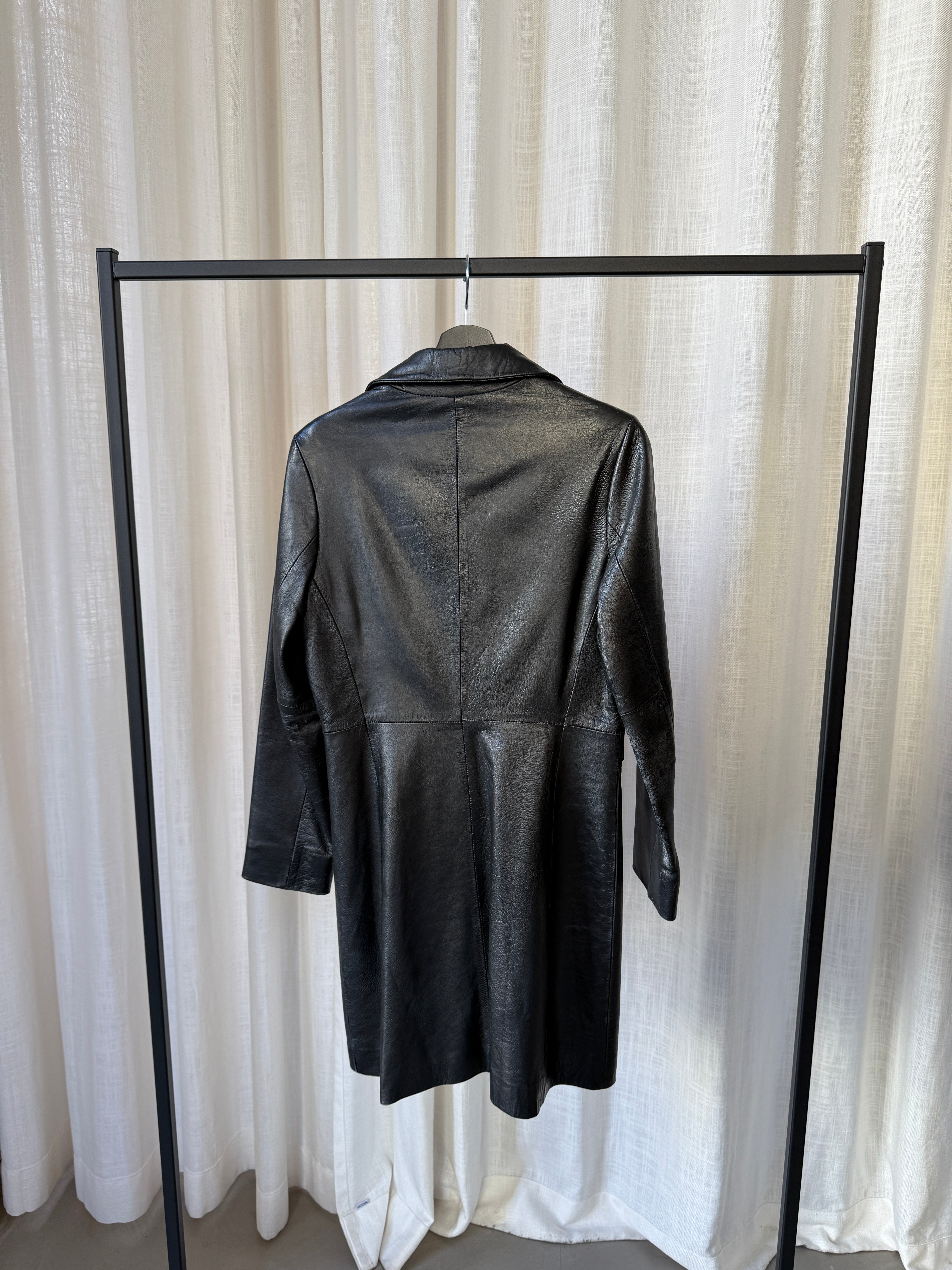 Long Leather Coat