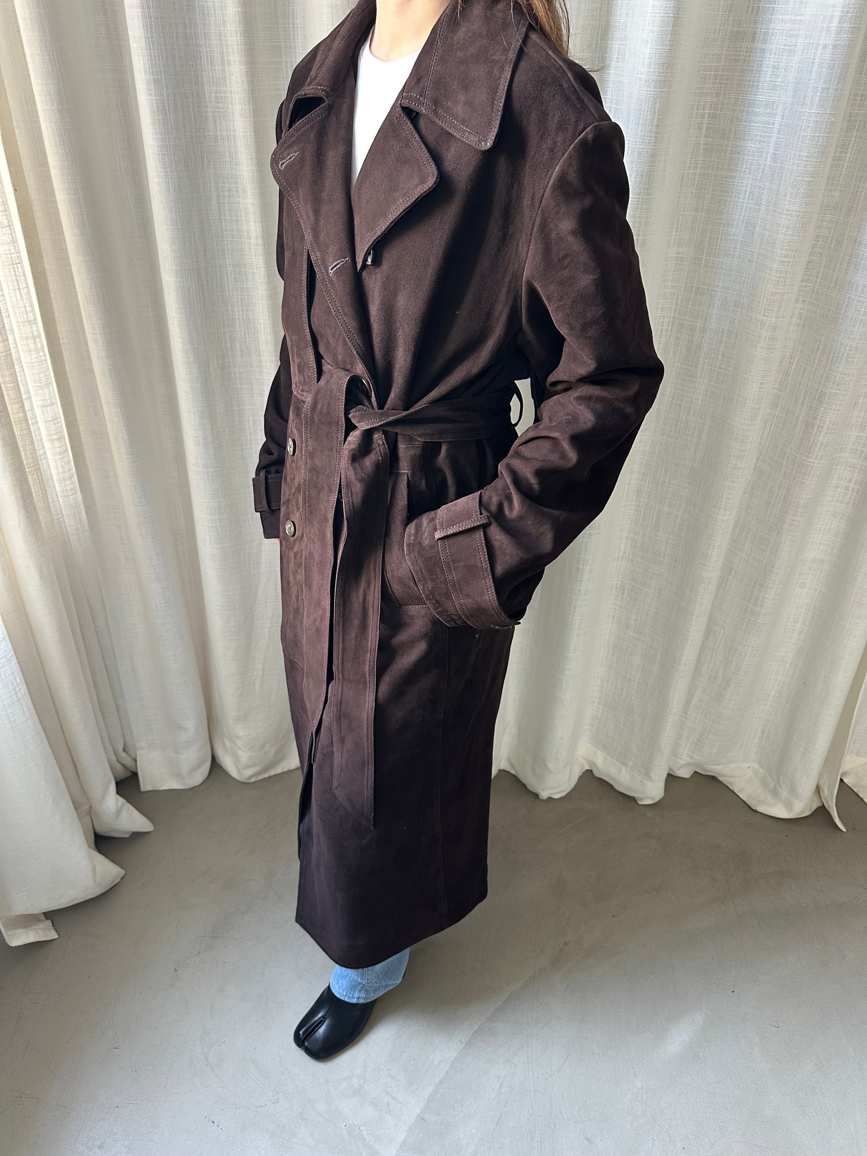 Suede Trenchcoat Sample