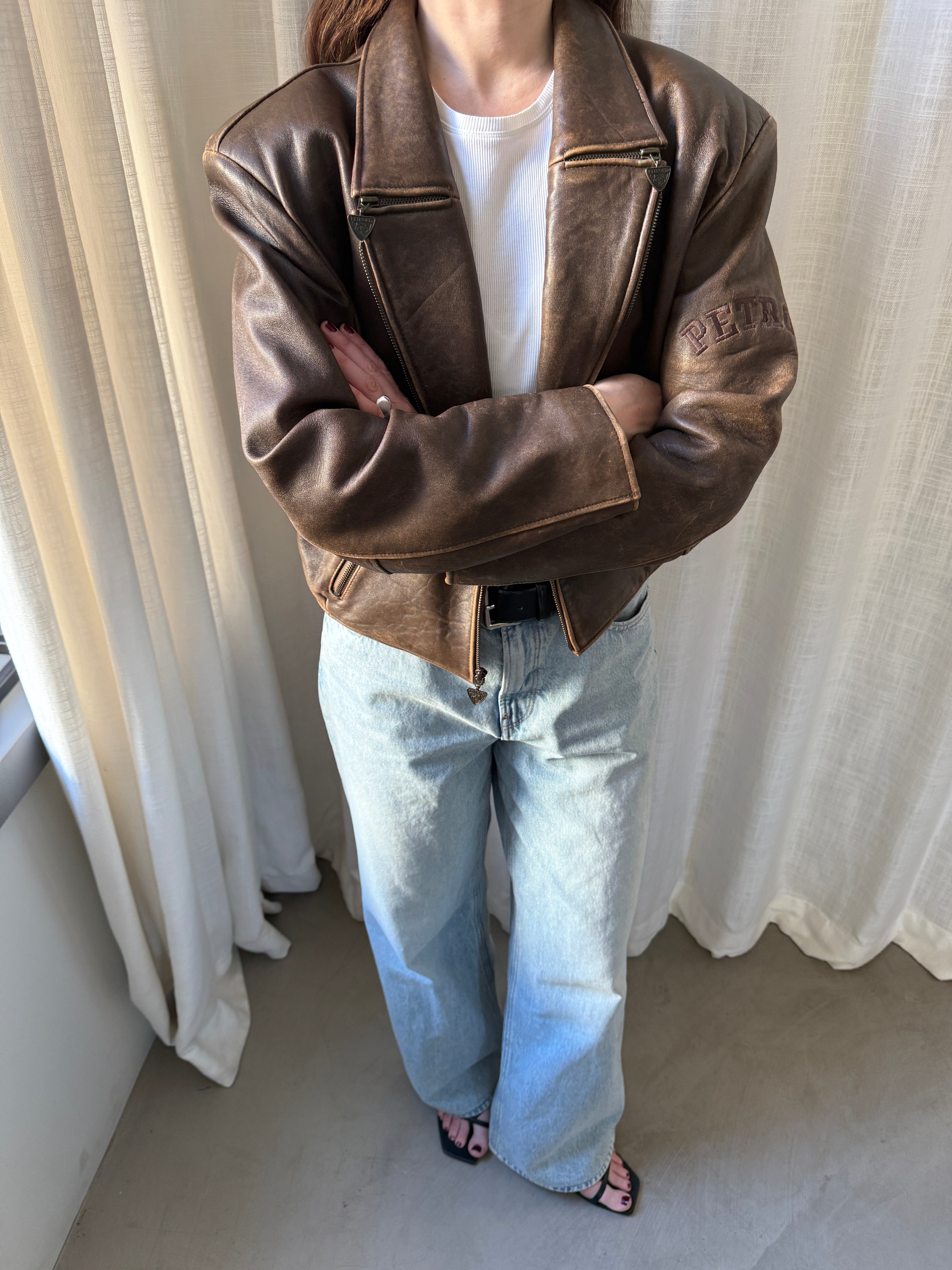 Biker Brown Jacket
