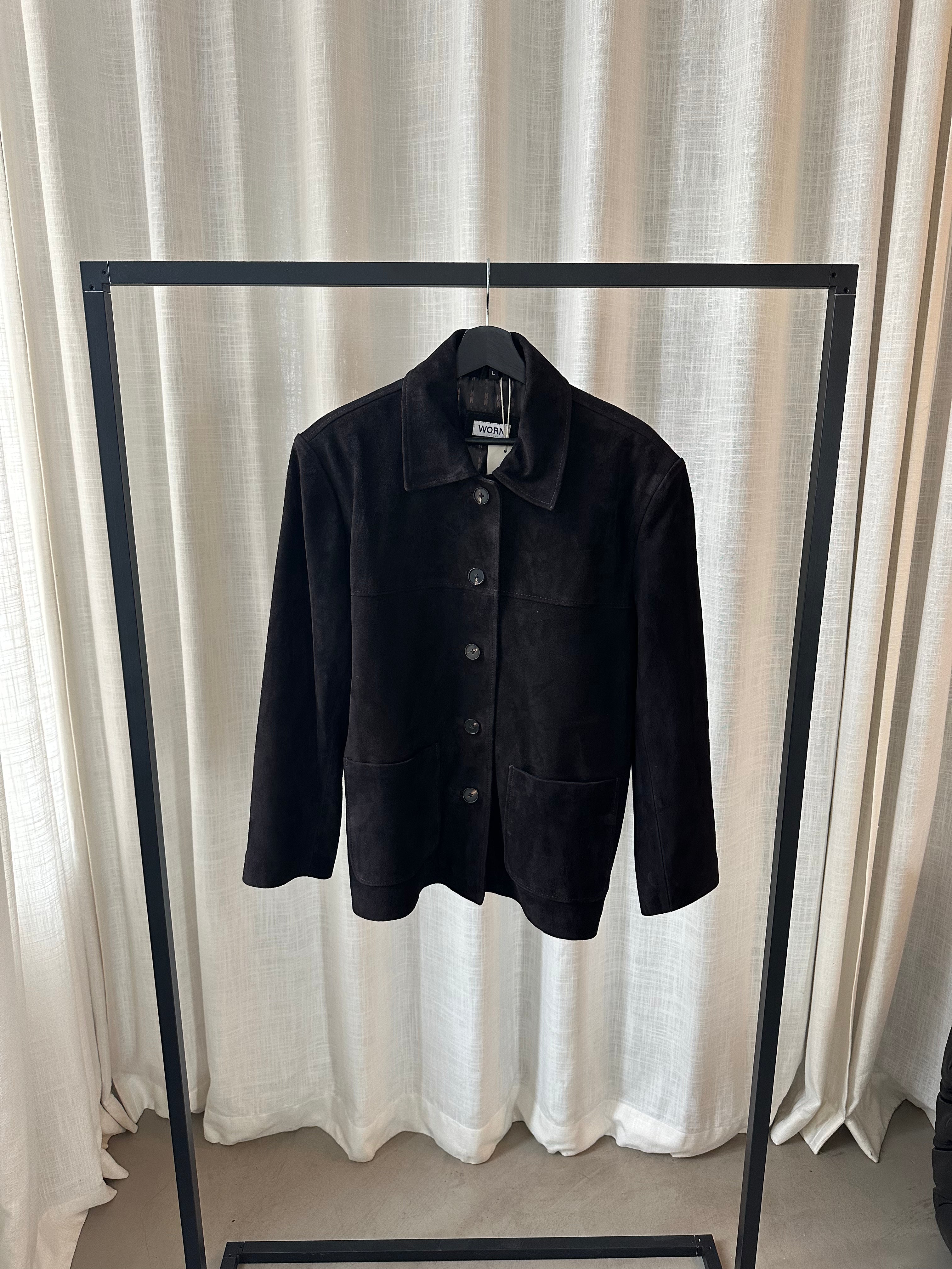 River Sample- Black Suede