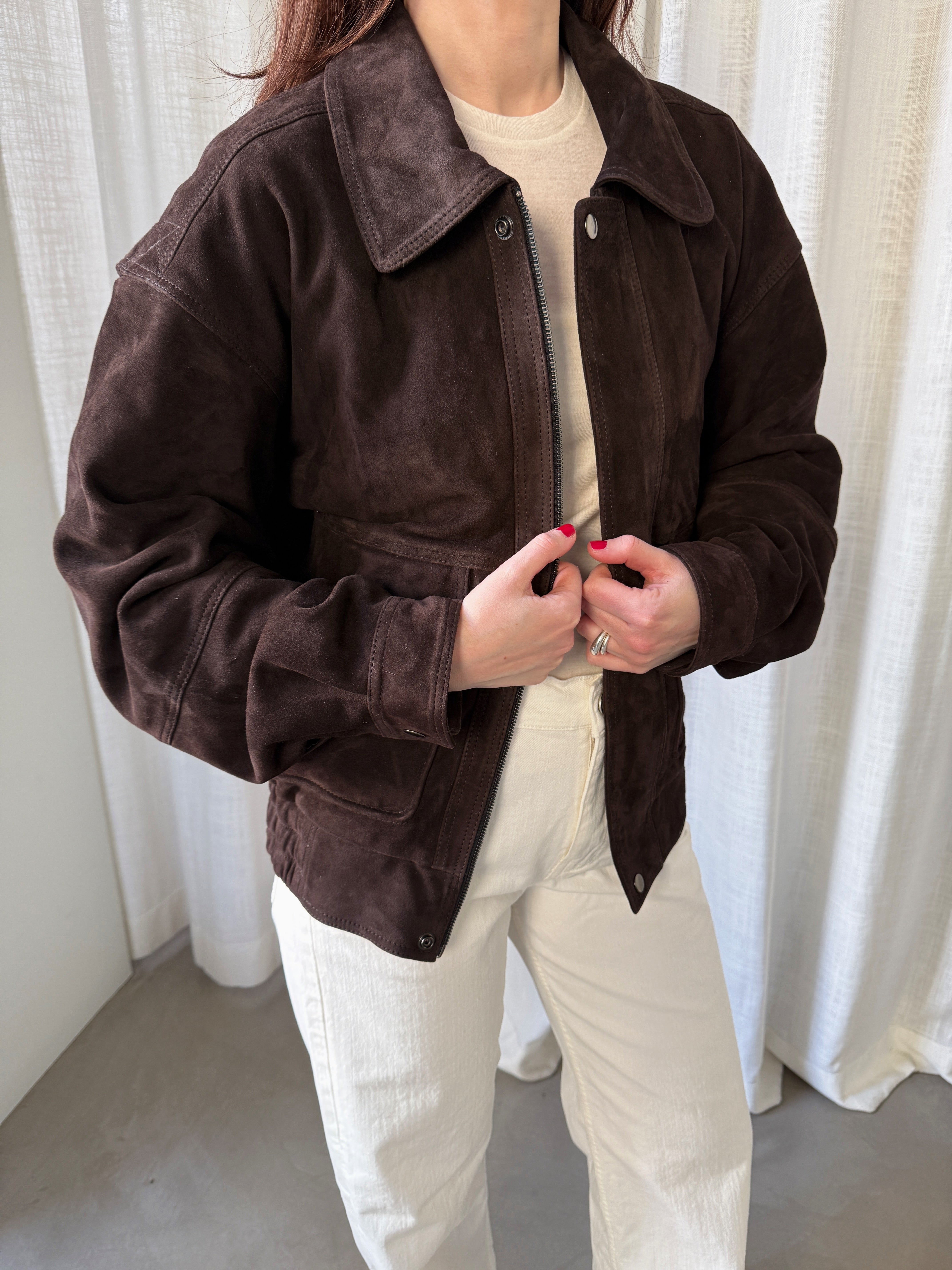 Cora Dark Brown Suede