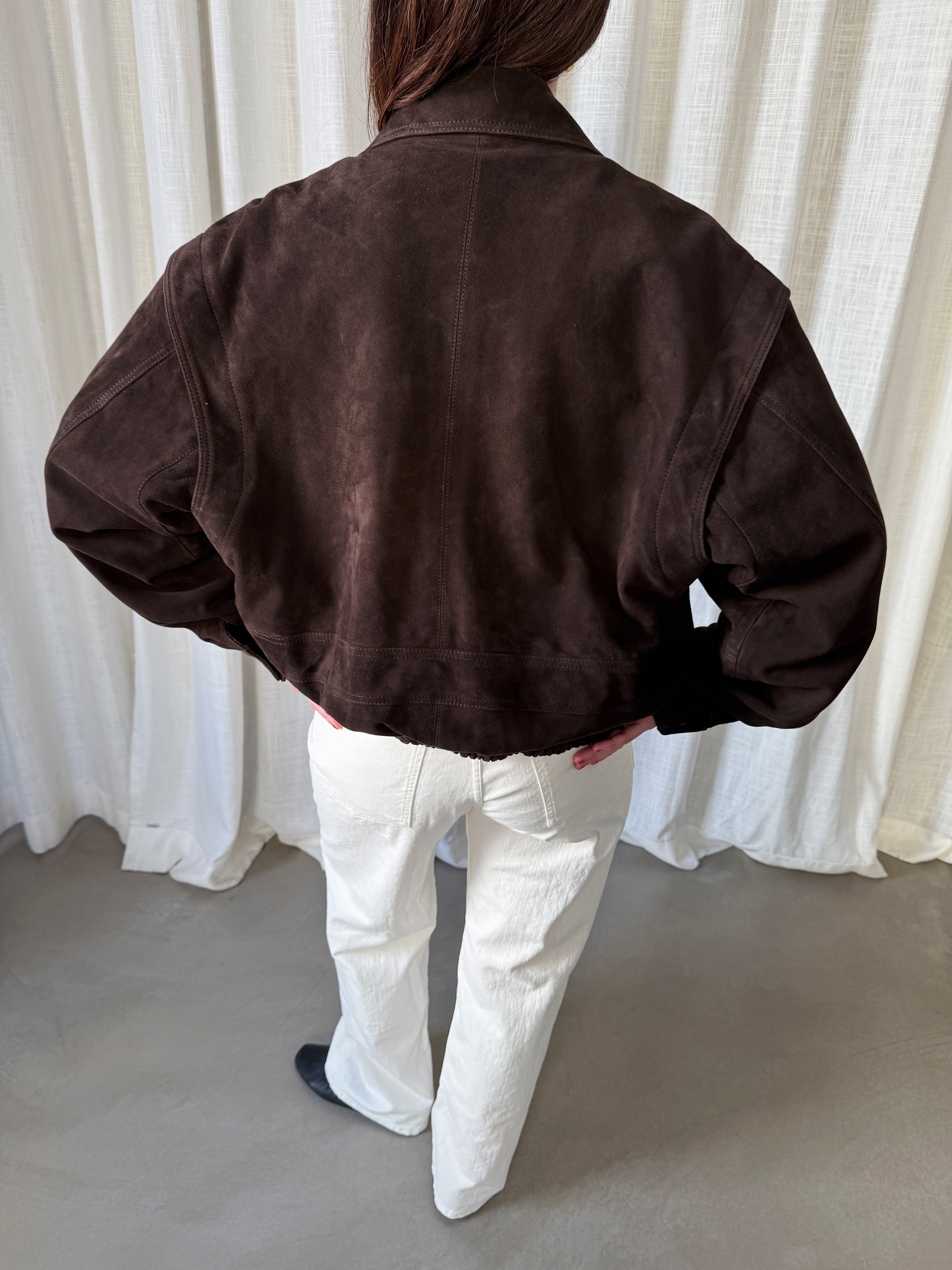 Cora Dark Brown Suede