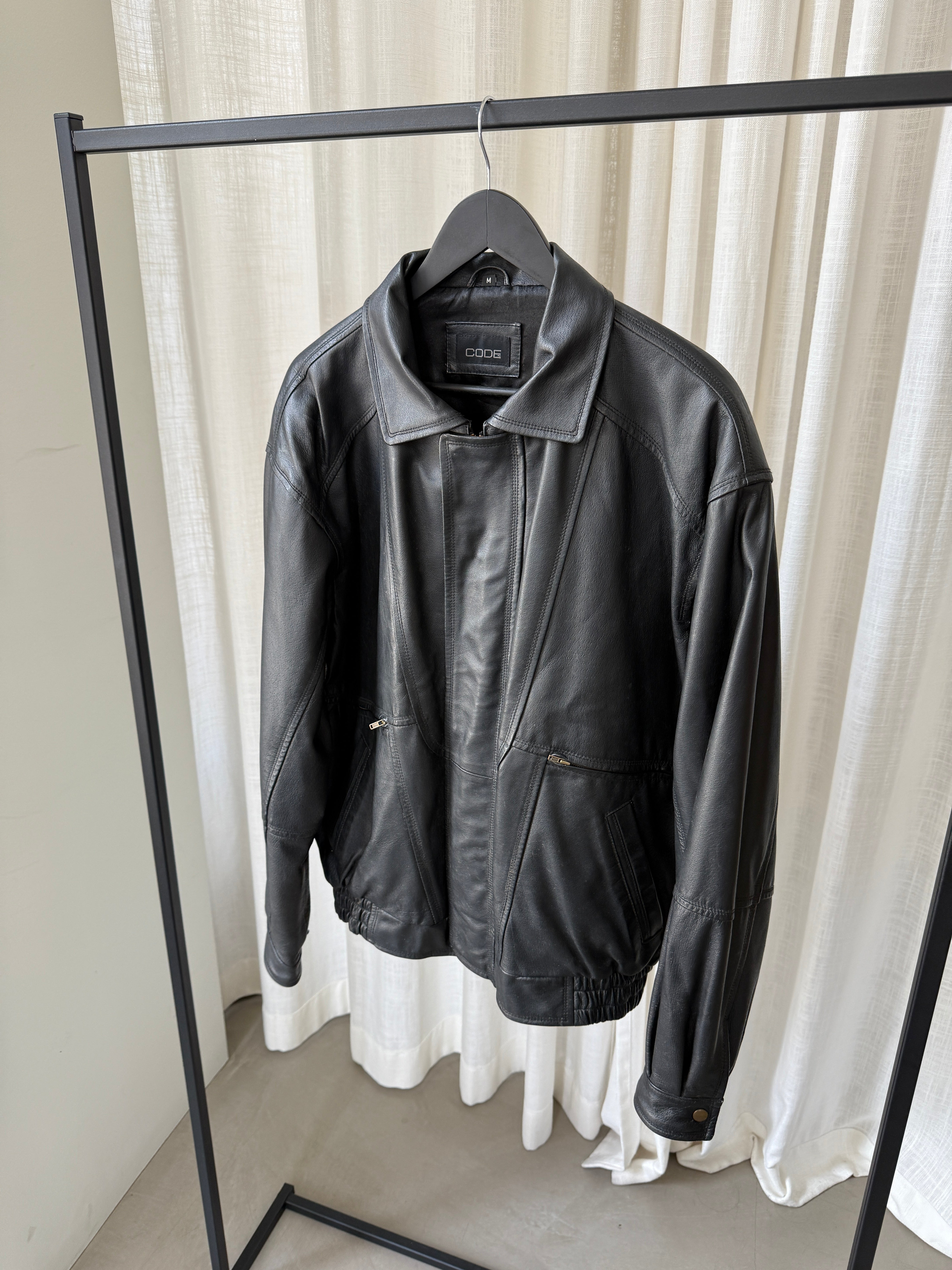 Code Leather Jacket