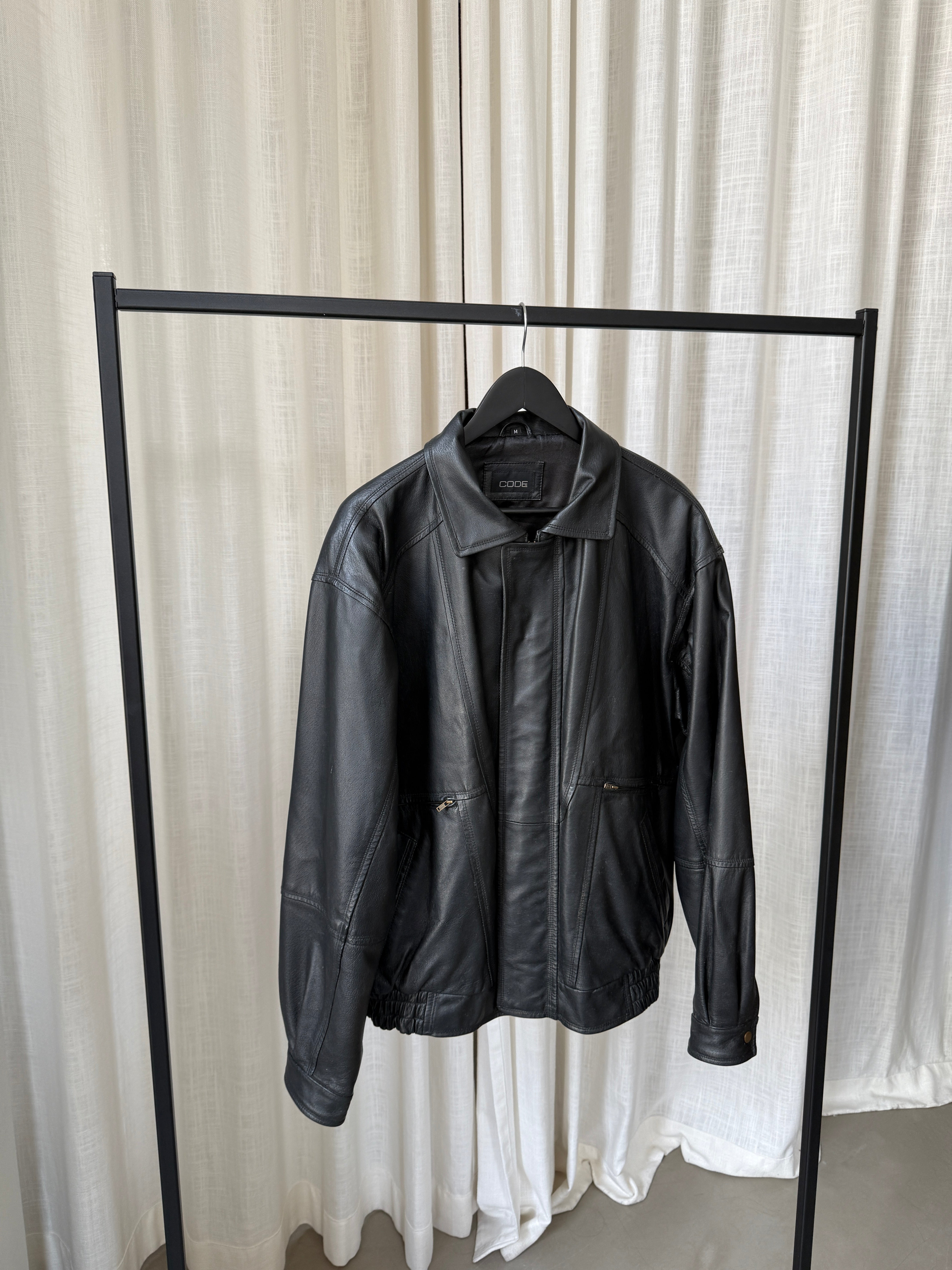 Code Leather Jacket
