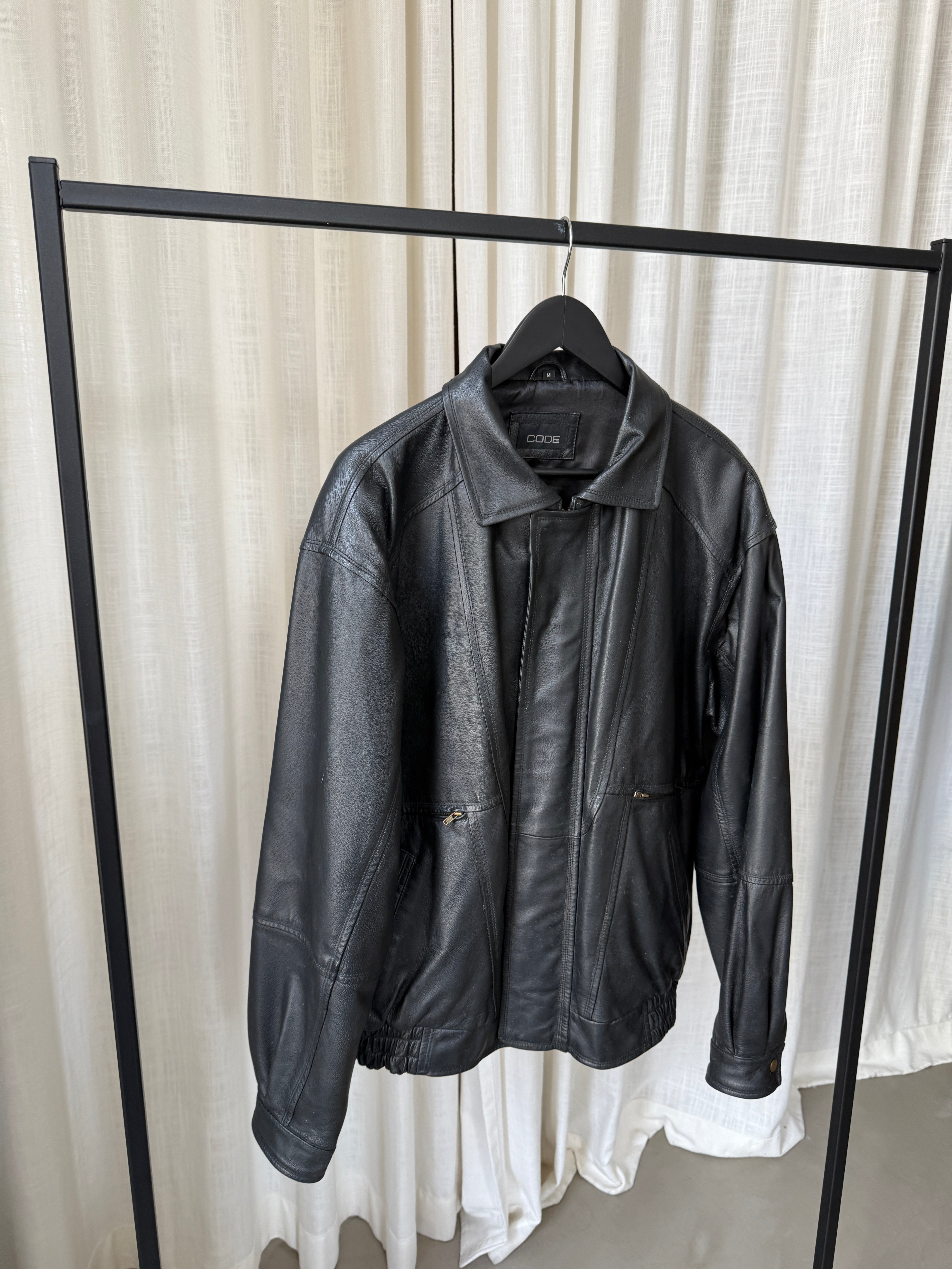 Code Leather Jacket