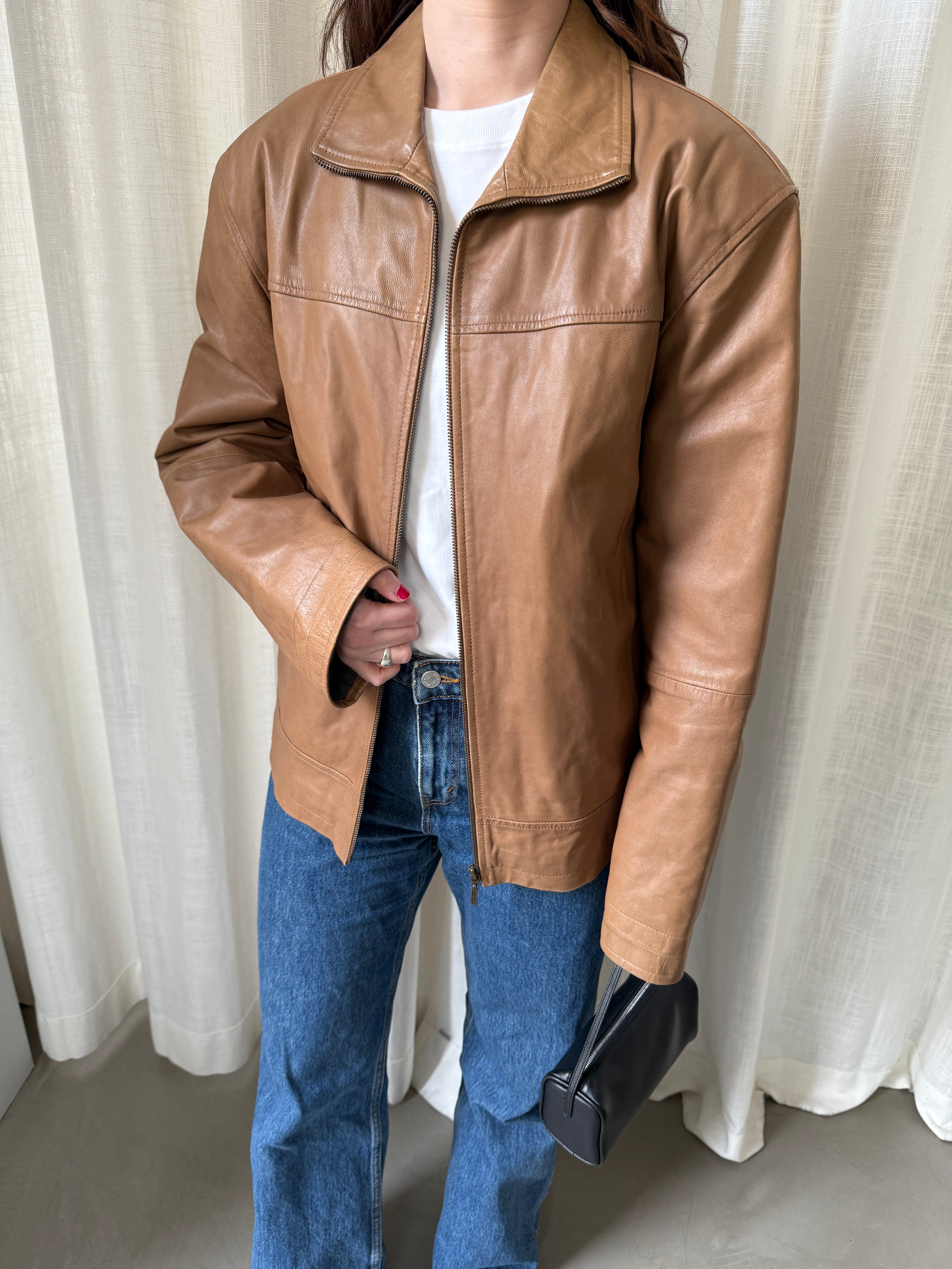 Camel Leather Jacket