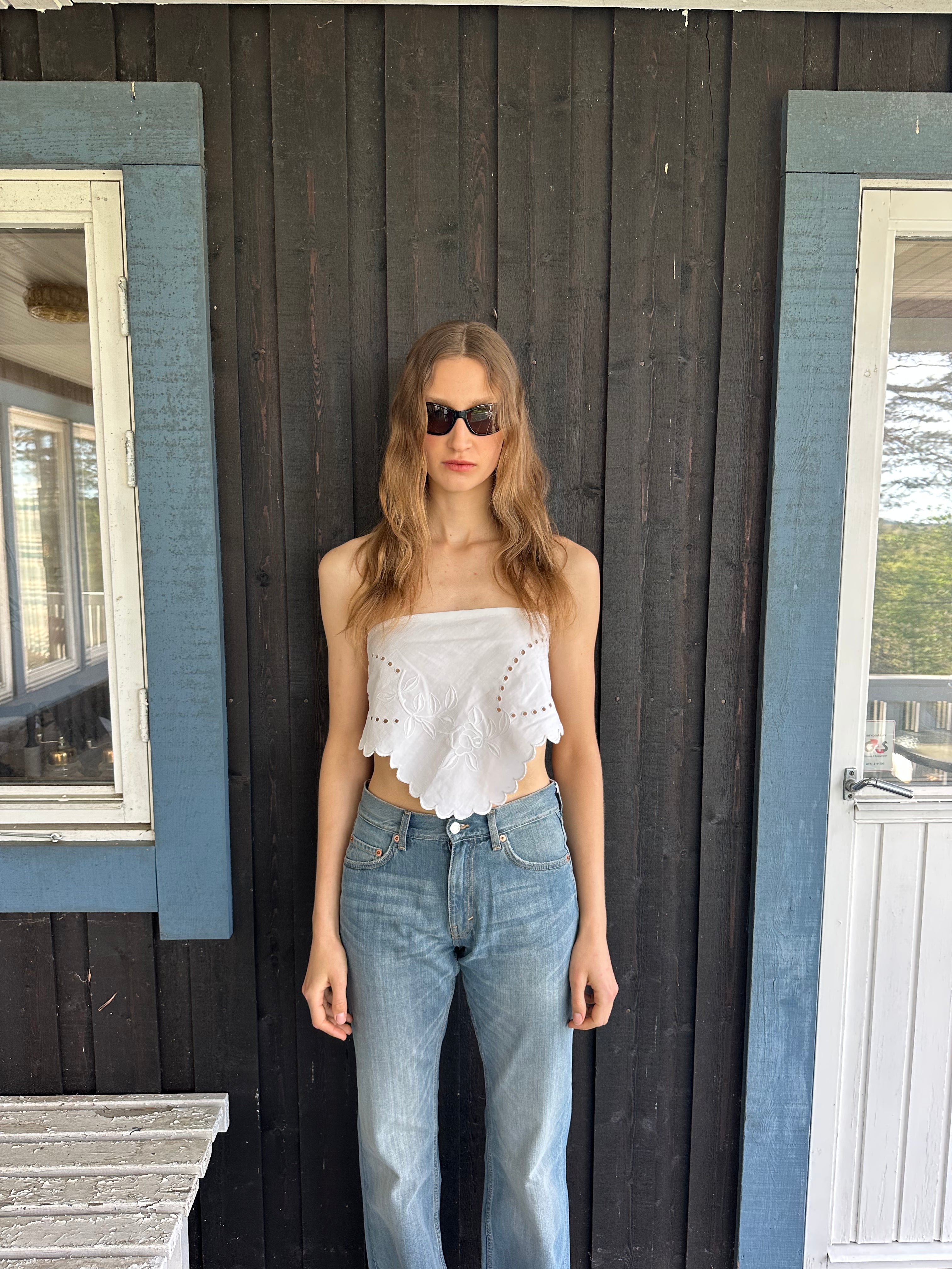Piece 20 — Embroidered Linen Top