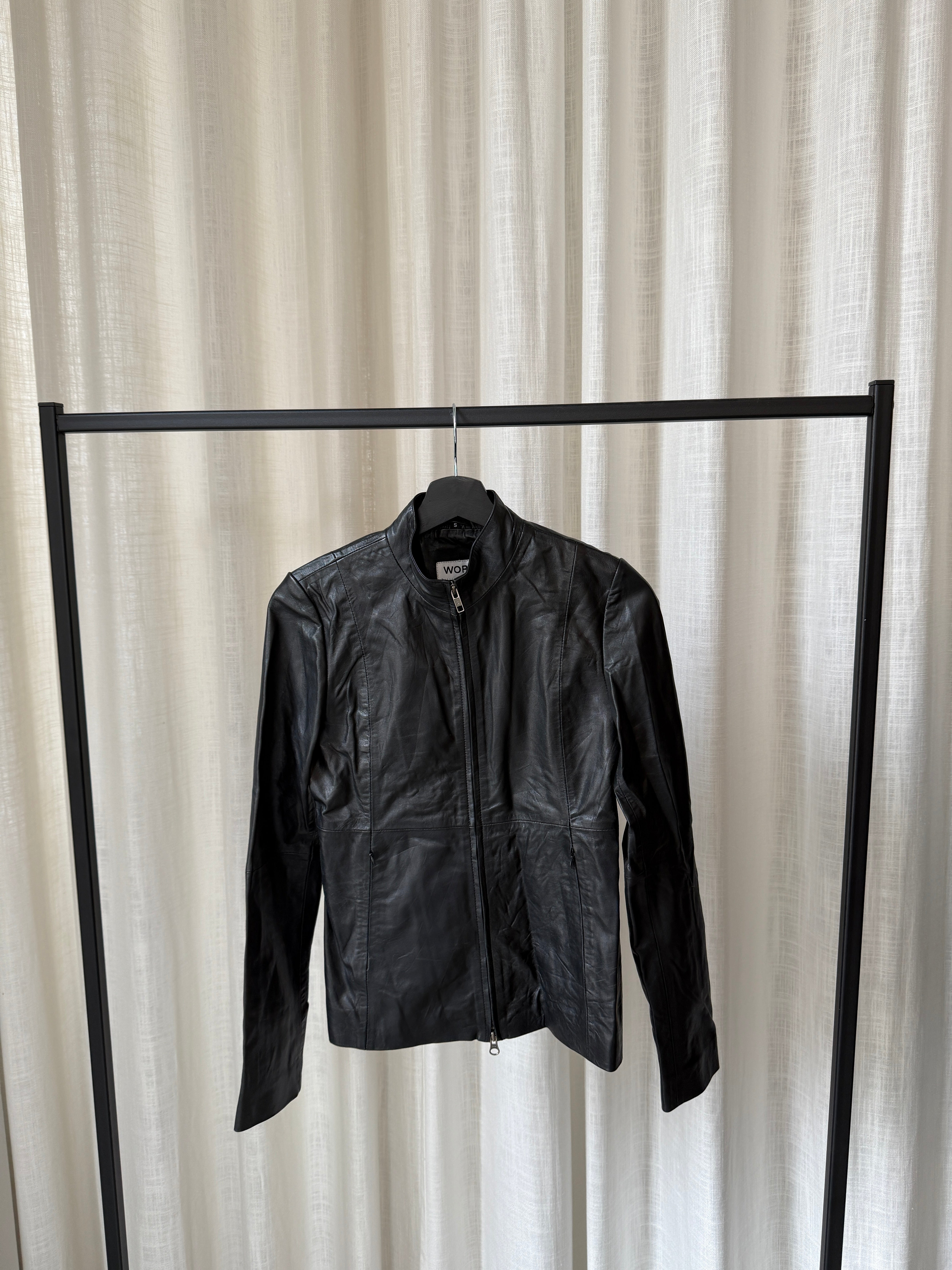 Sleek Leather Jacket - Sample