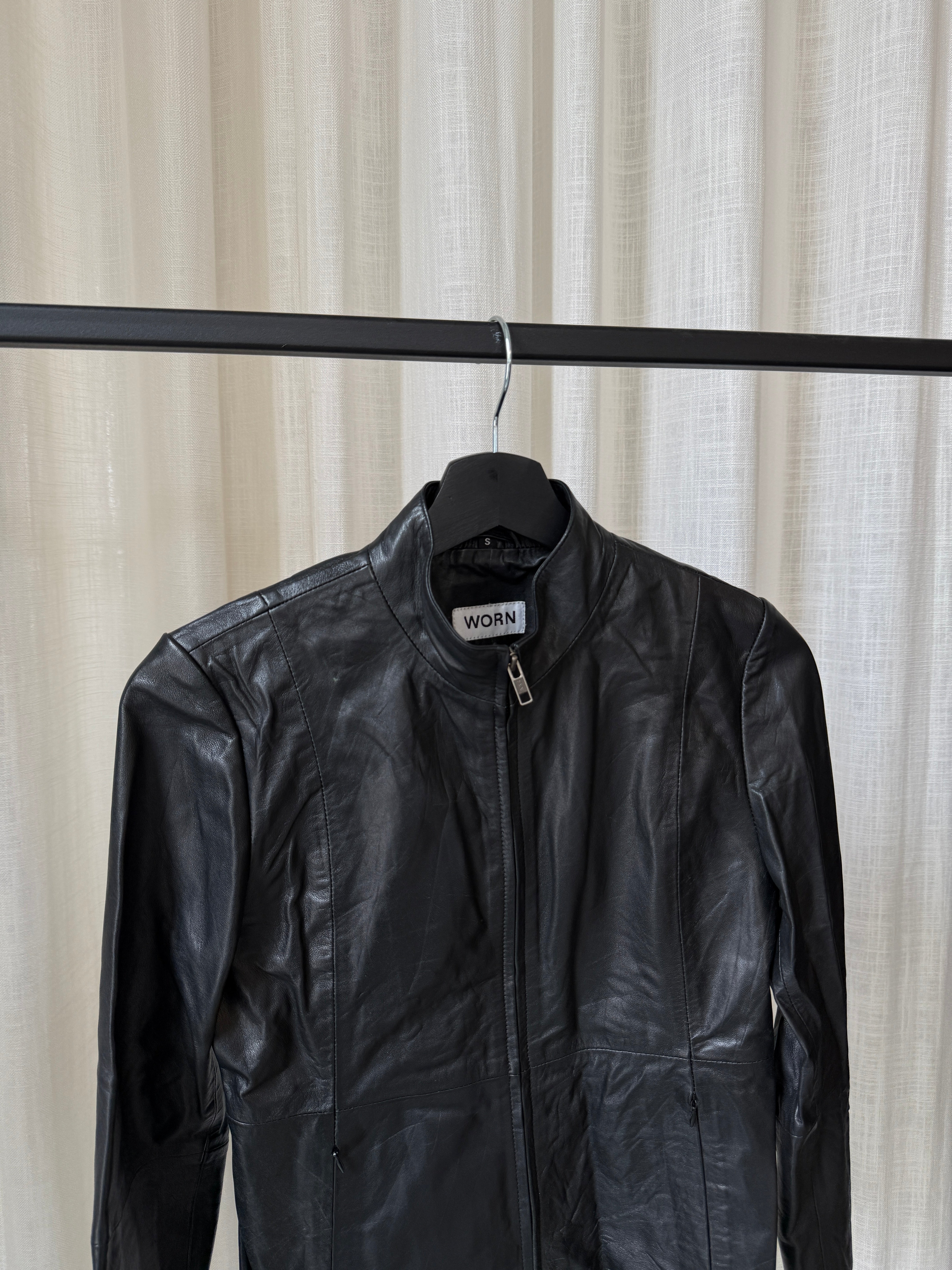 Sleek Leather Jacket - Sample