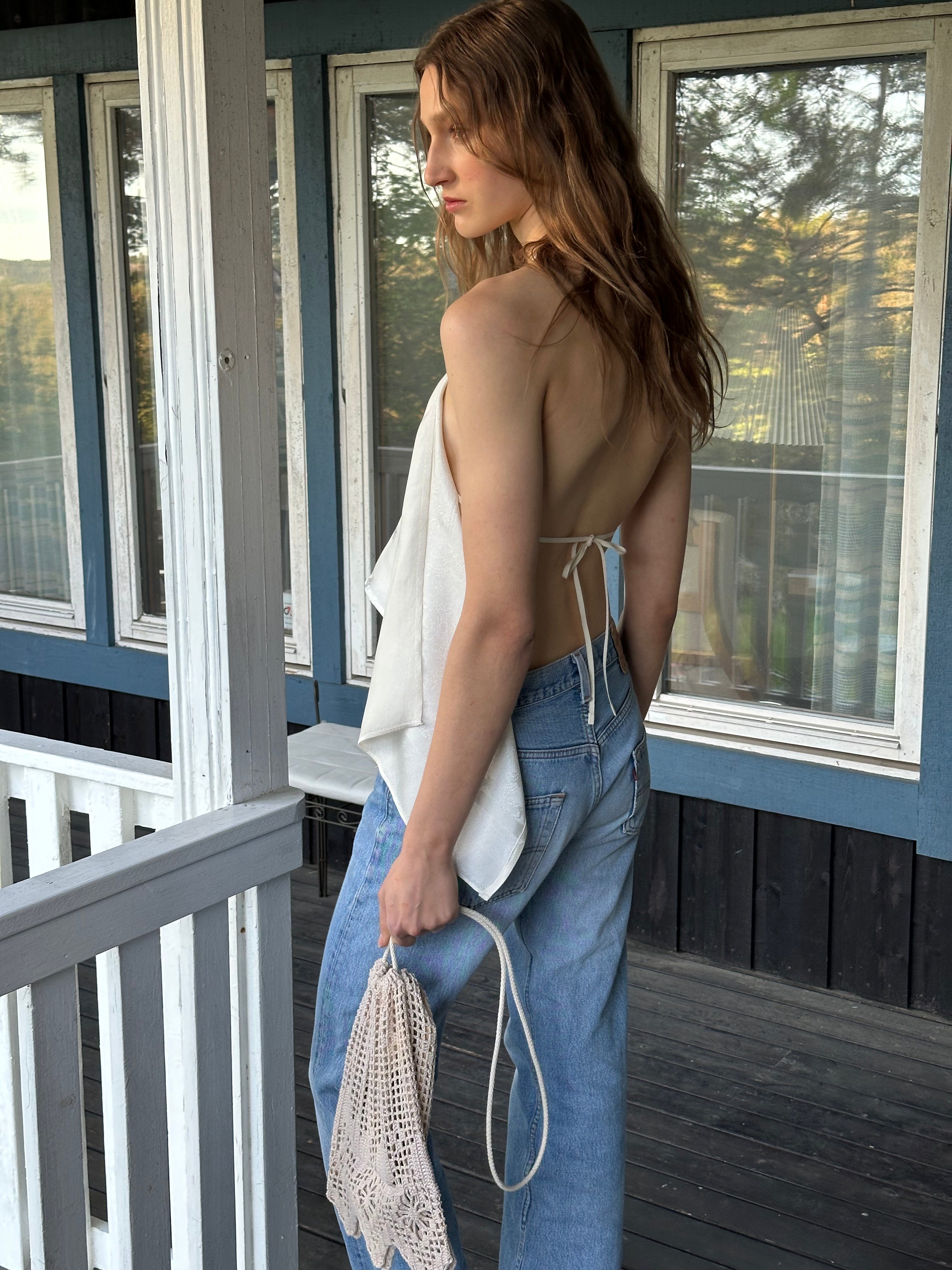 Piece 18 — Beige Crochet Bag