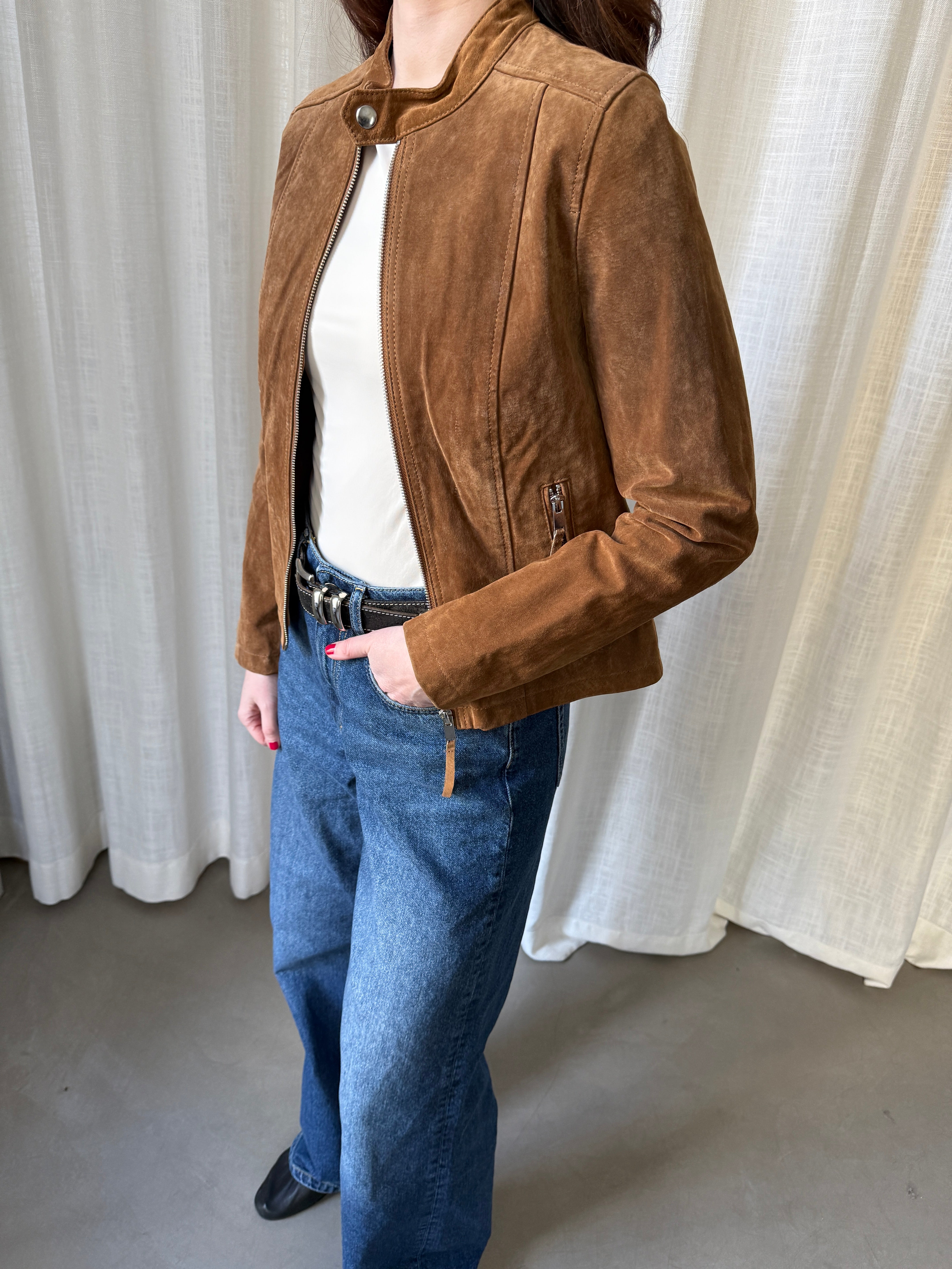 Short Suede Jacket