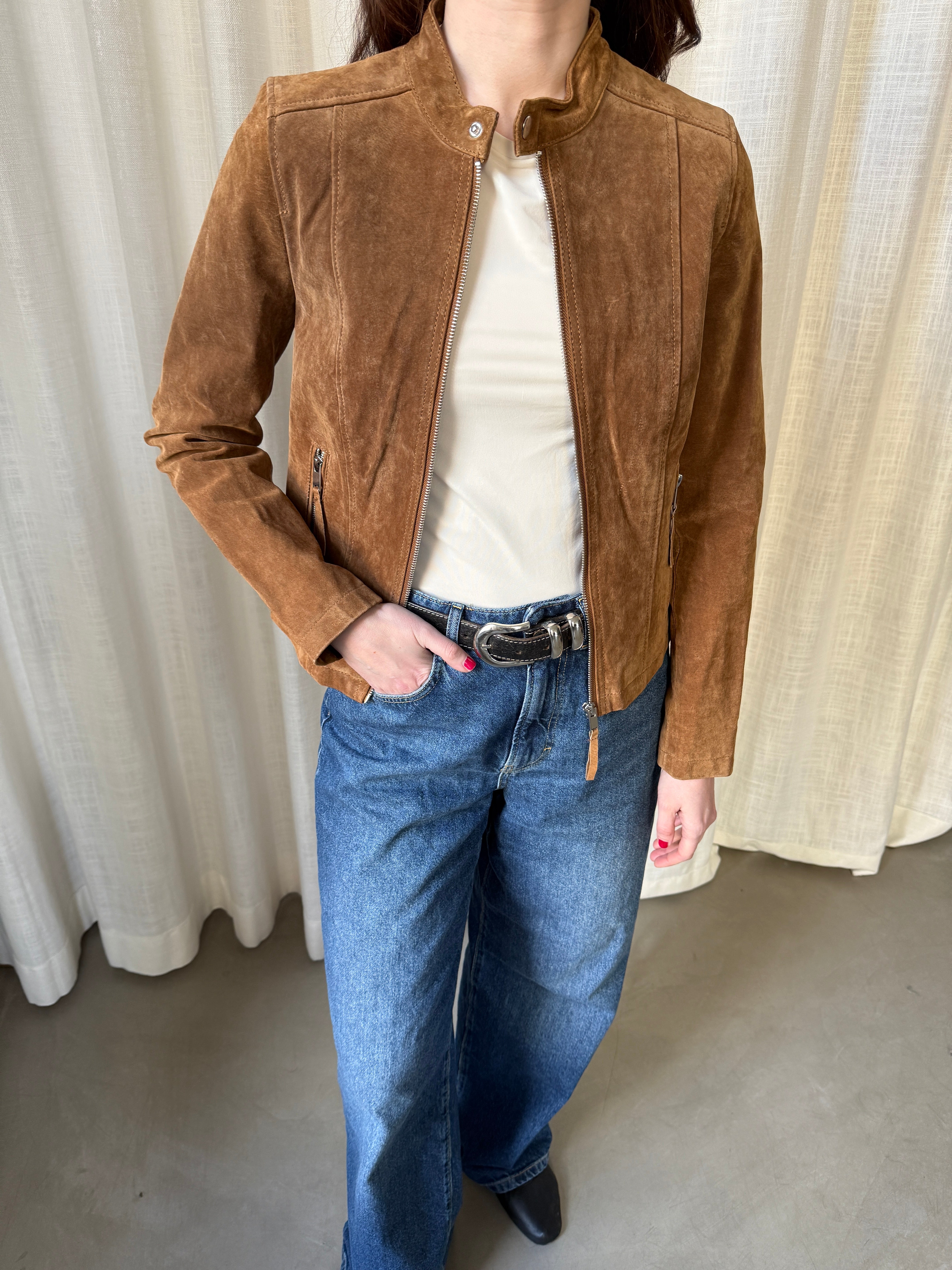 Short Suede Jacket