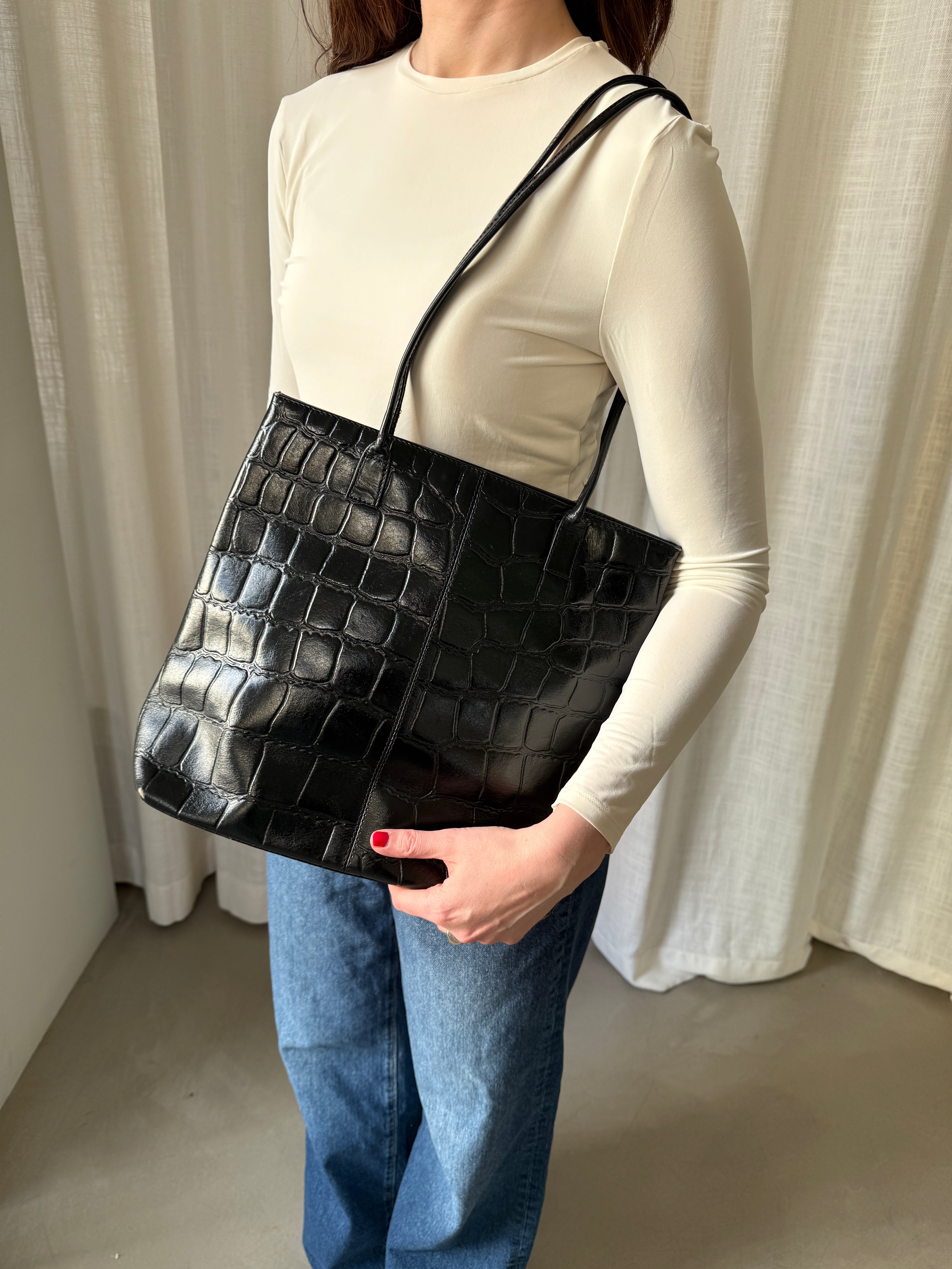 Croc Embossed Bag