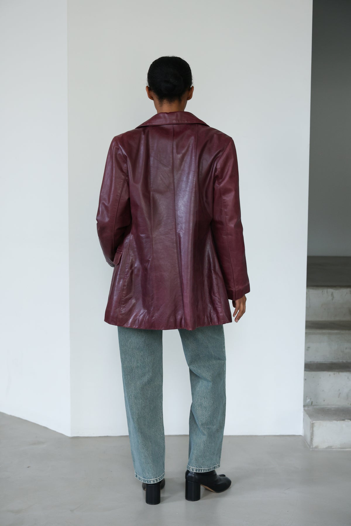 Burgundy Leather Jacket