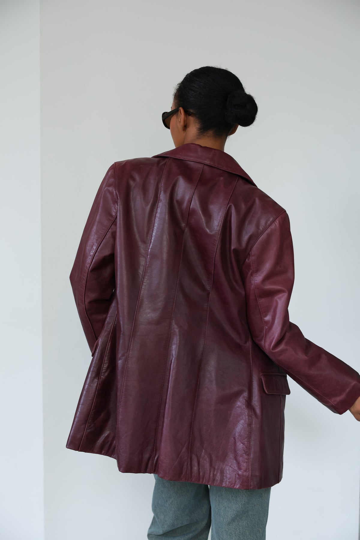 Burgundy Leather Jacket