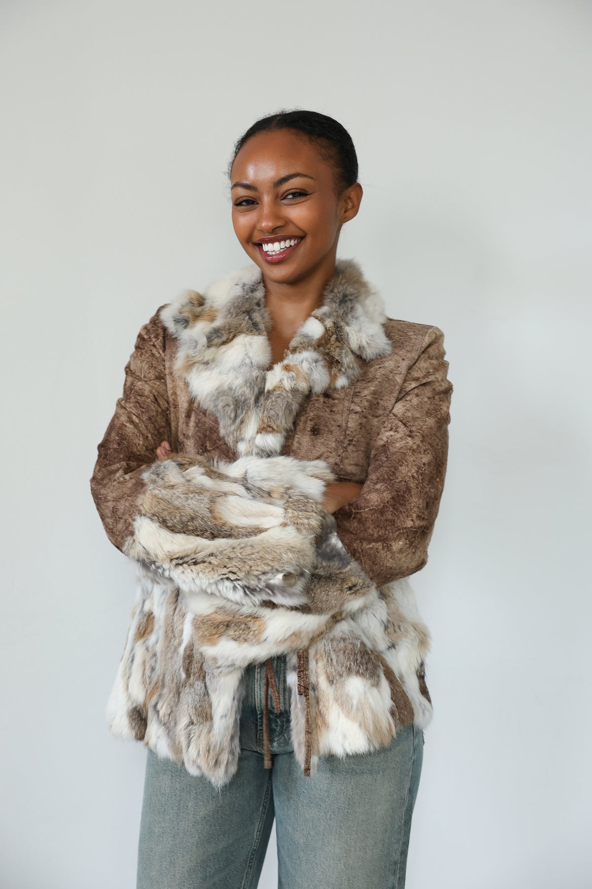 Line Fur Jacket