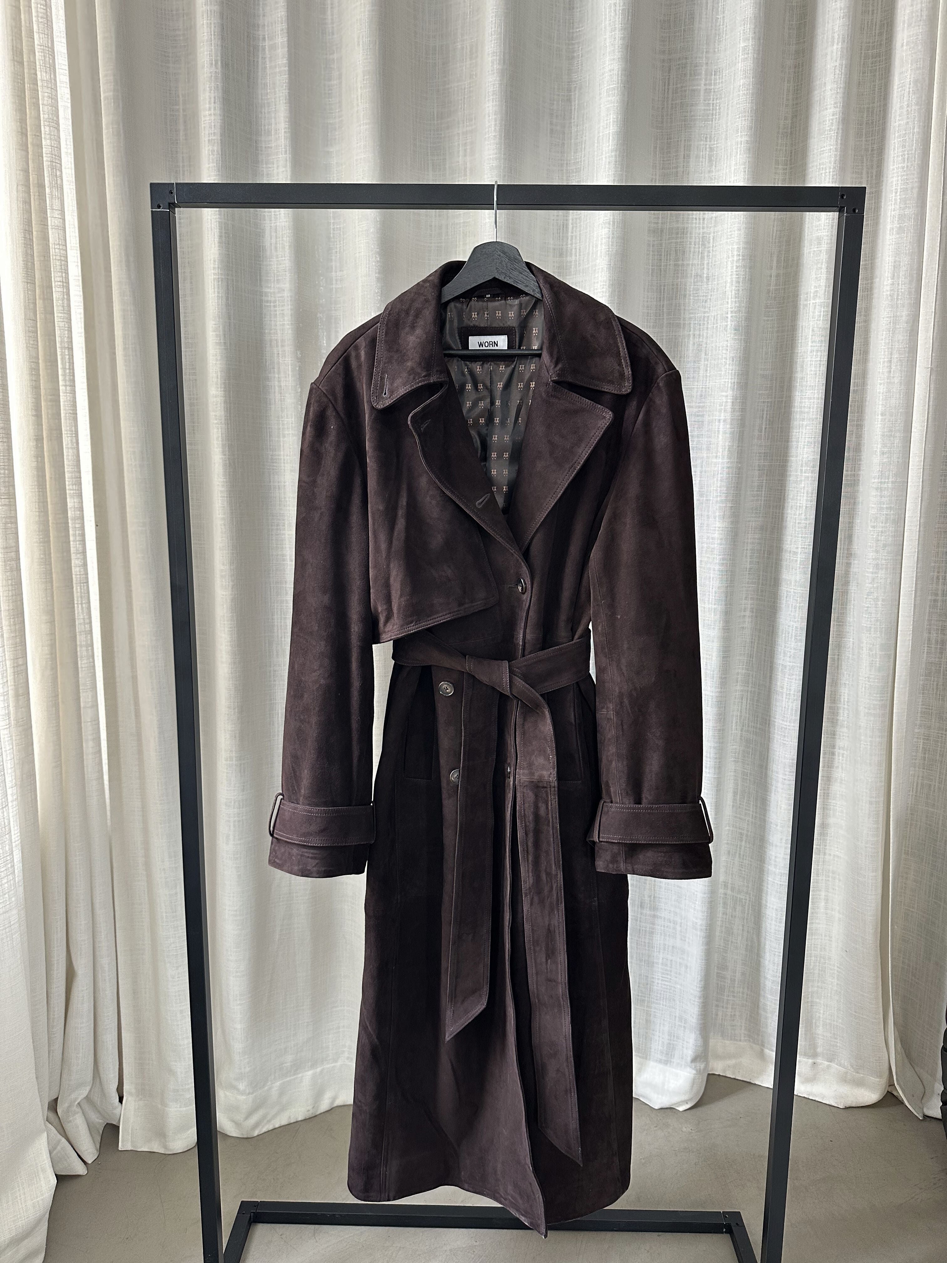 Suede Trenchcoat Sample