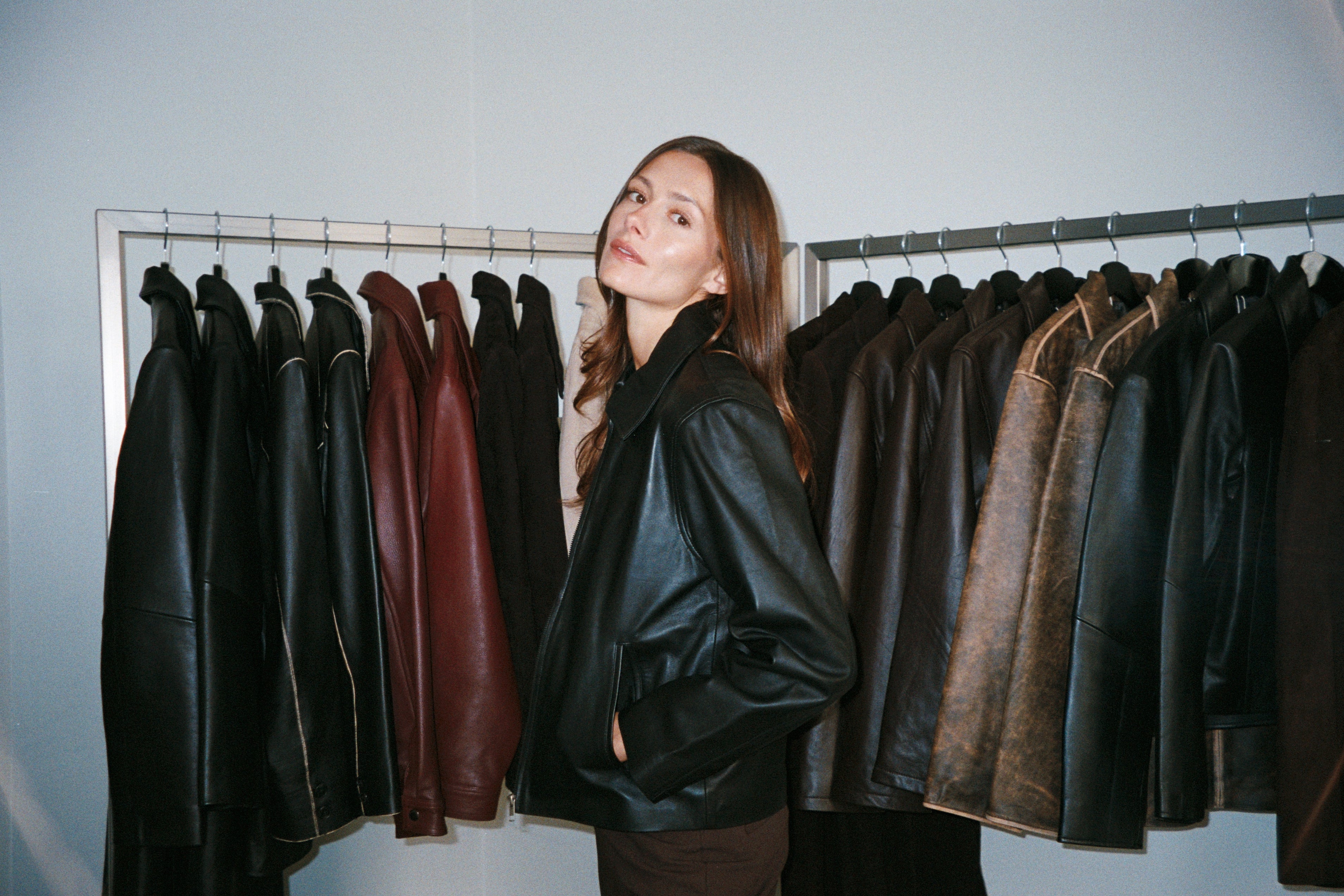 Gaia Black Leather