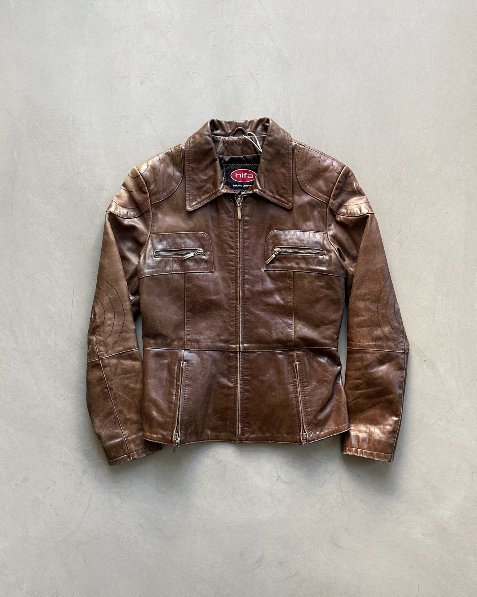 Vintage Brown Leather Jacket – One of a Kind | Worn Vintage