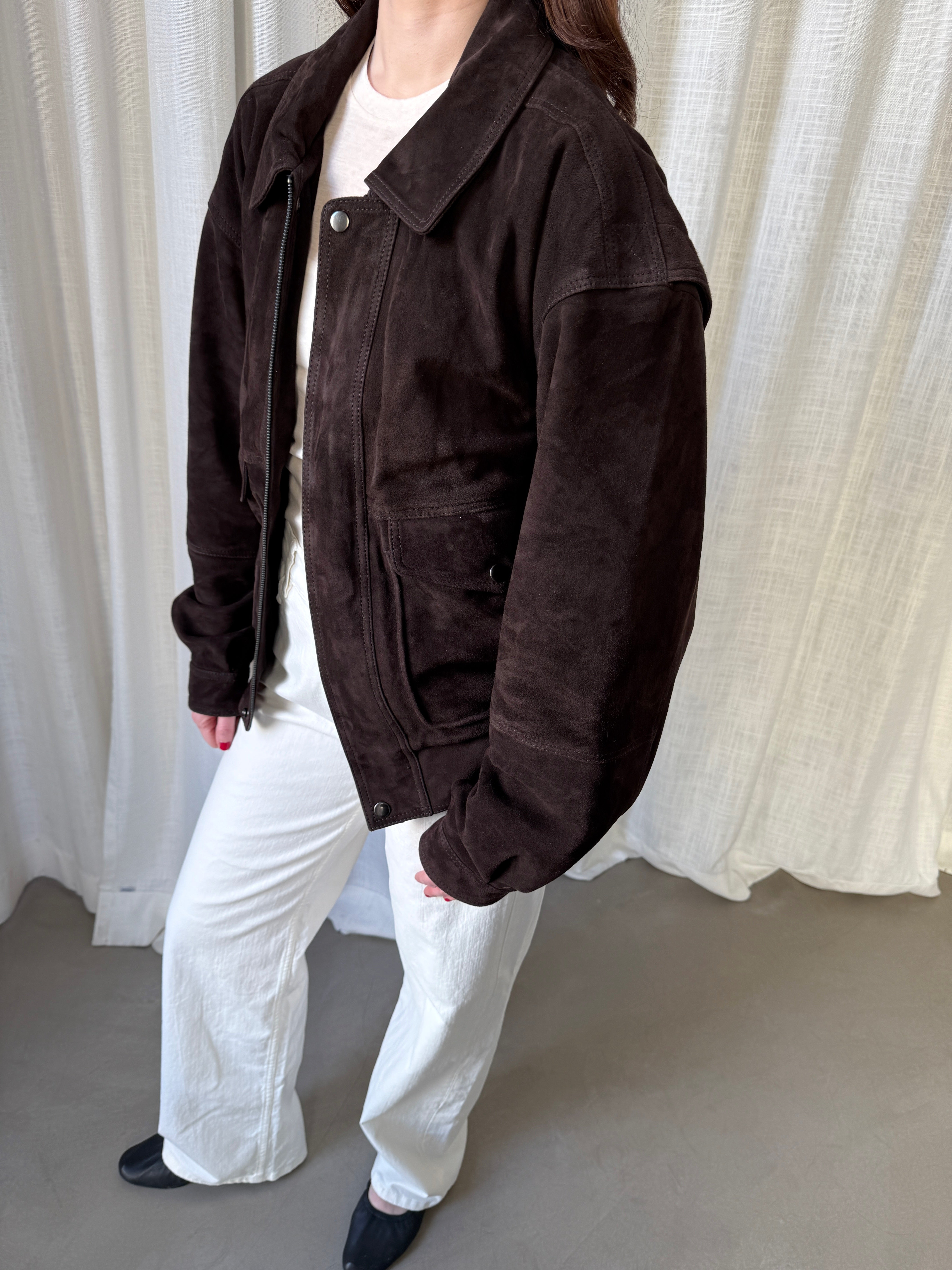 Cora Dark Brown Suede