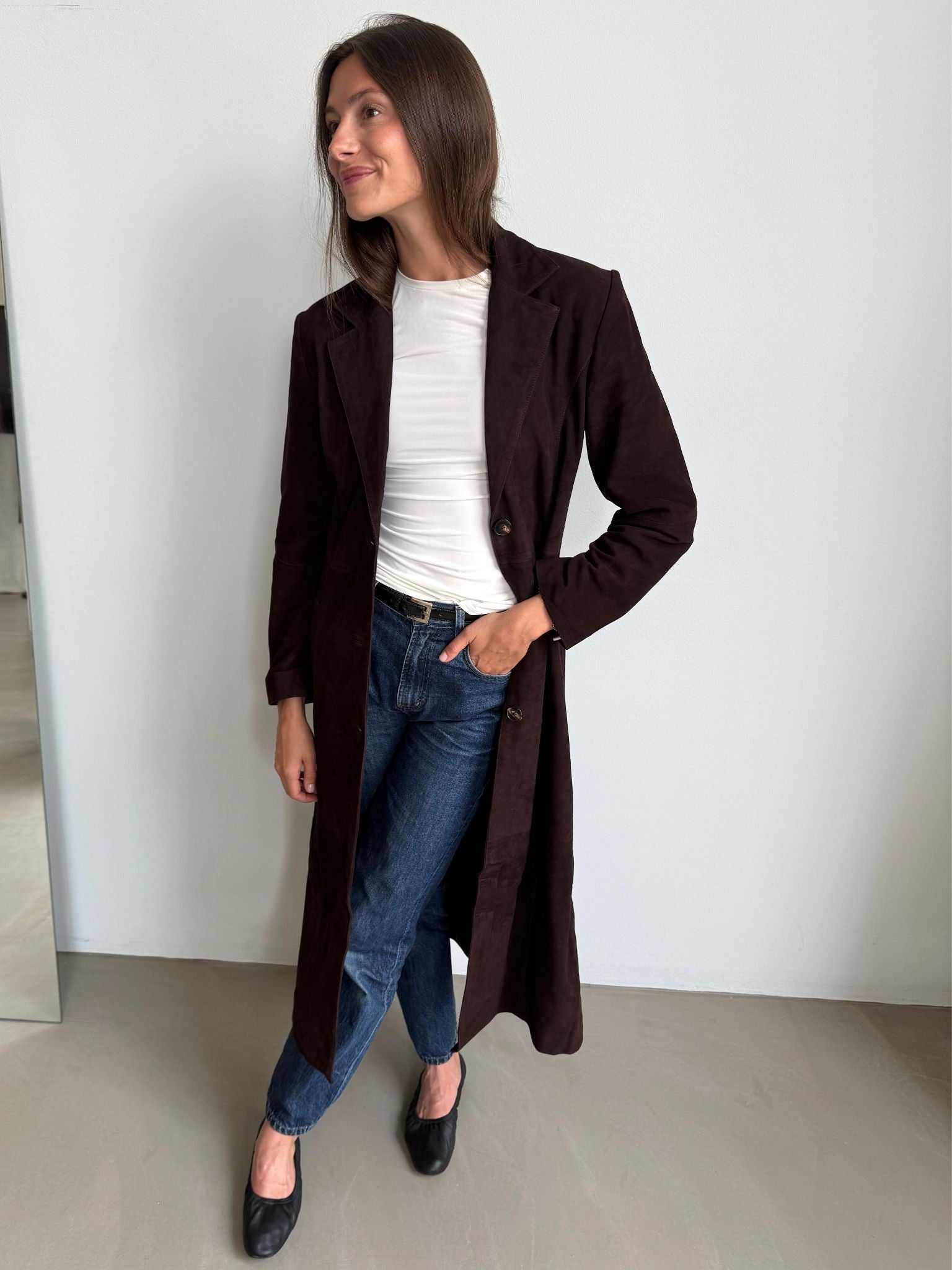 Luna Brown Suede
