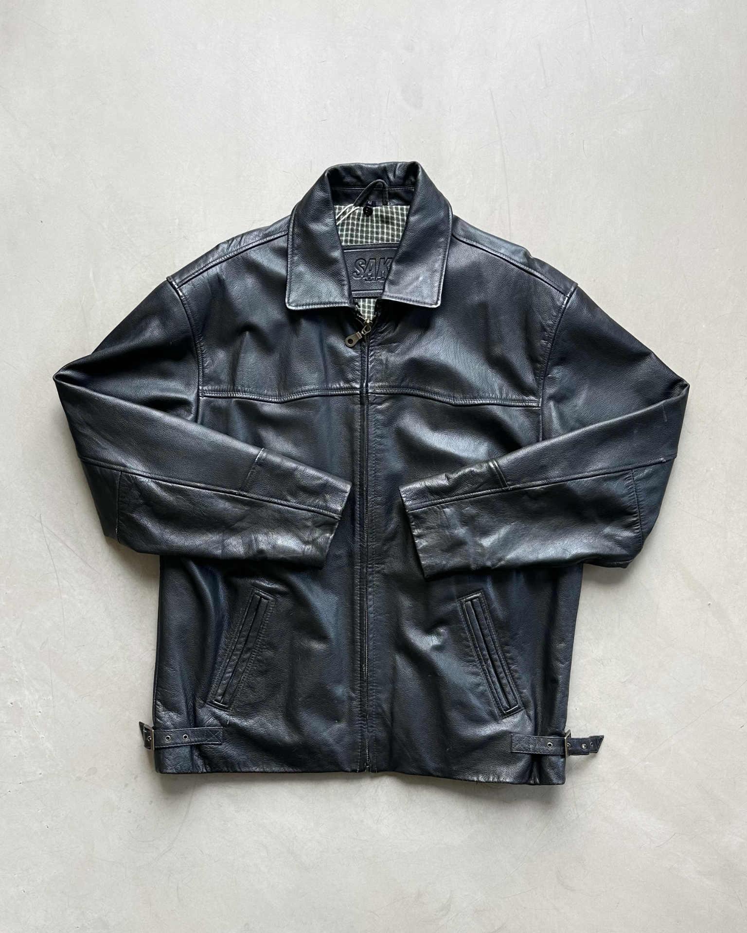 Black Saki Leather Jacket