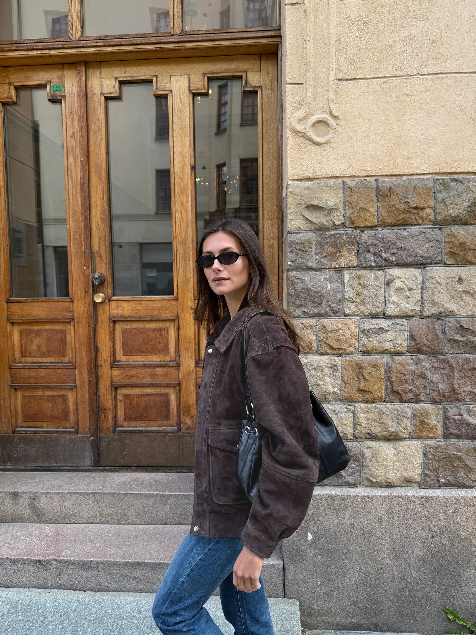 Cora Dark Brown Suede