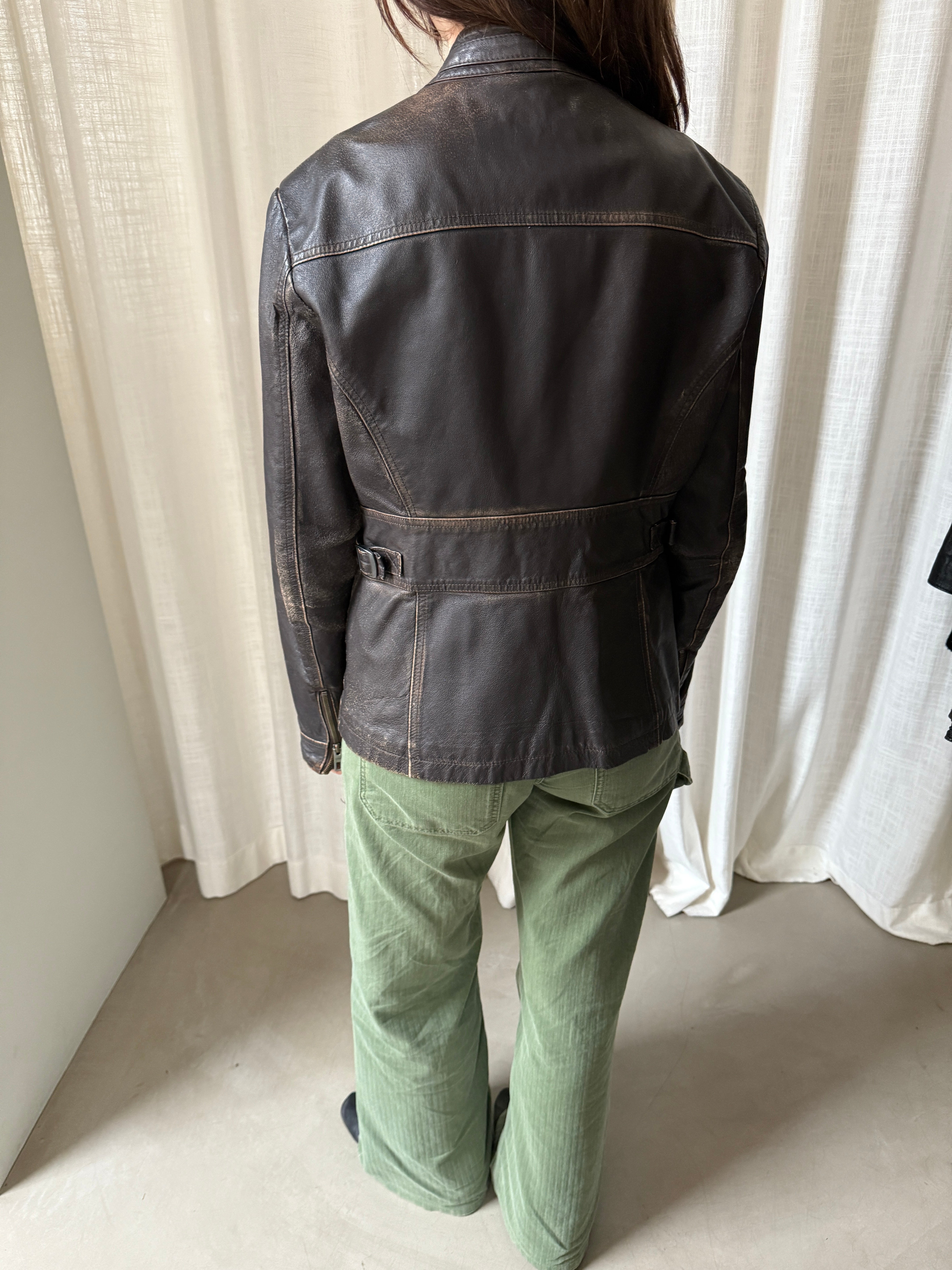 Brown Fitted Jacket