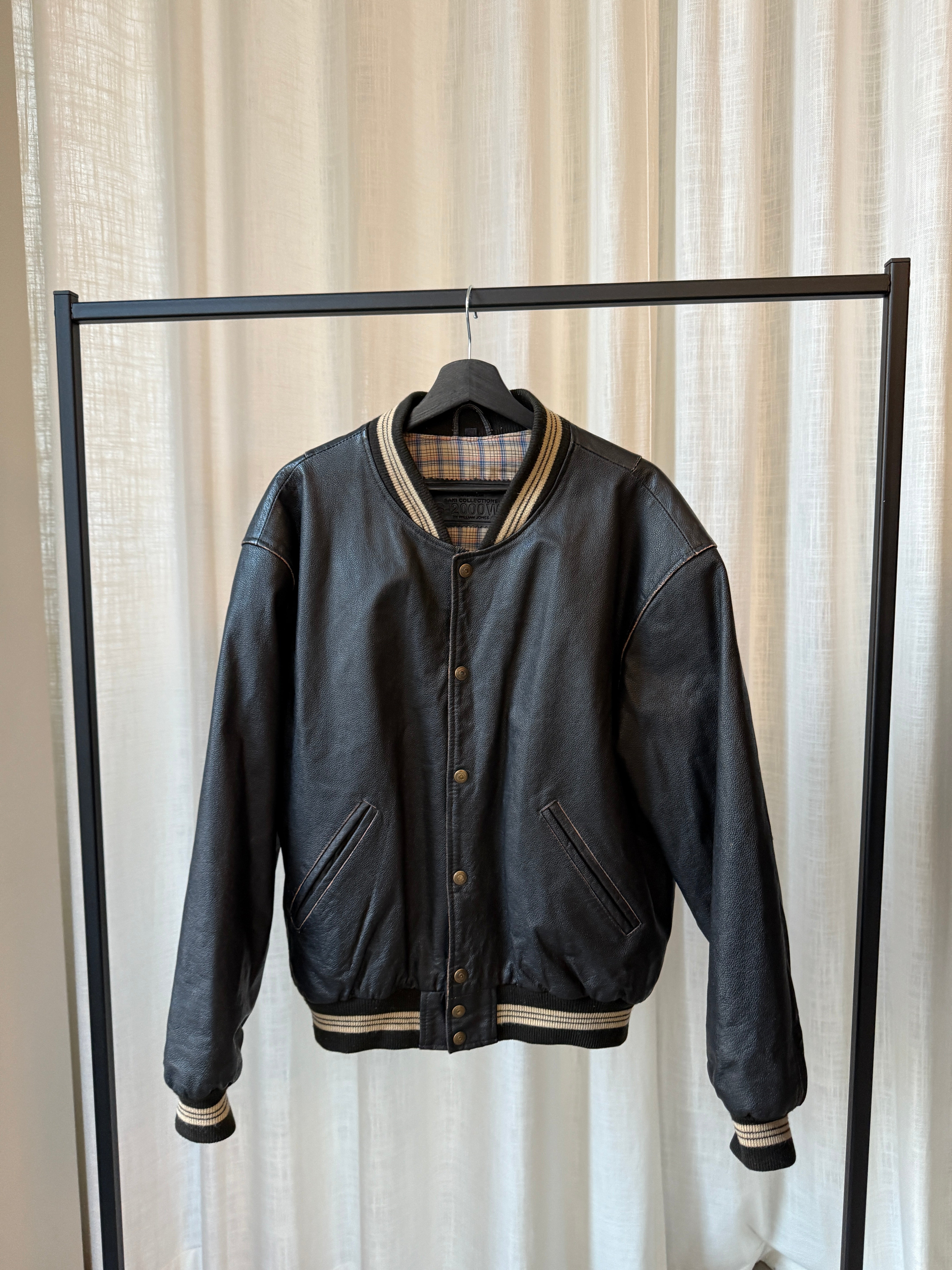 Leather Bomber Jacket
