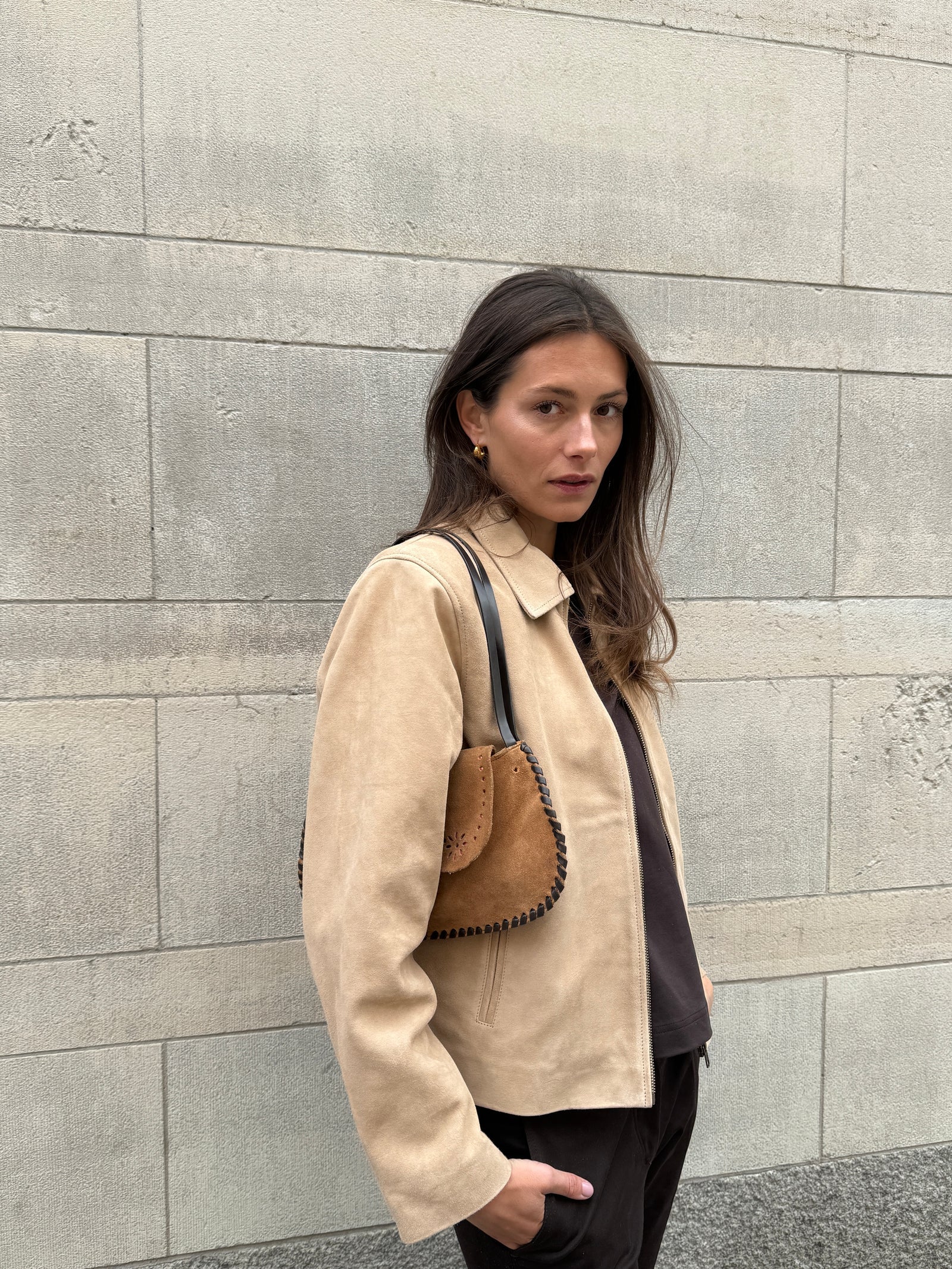 Gaia Beige Suede