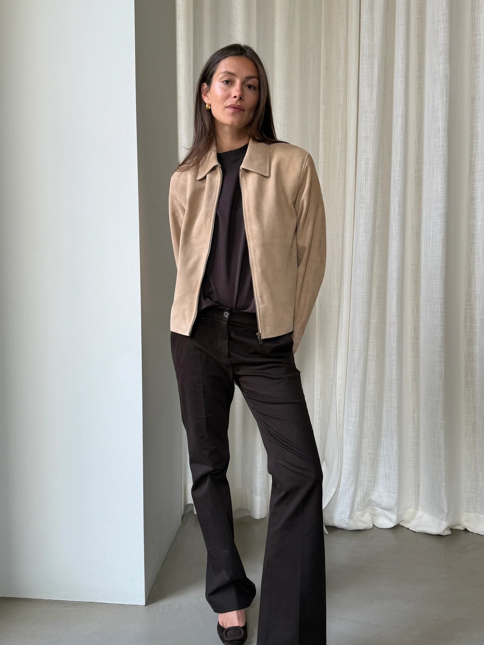 Gaia Beige Suede