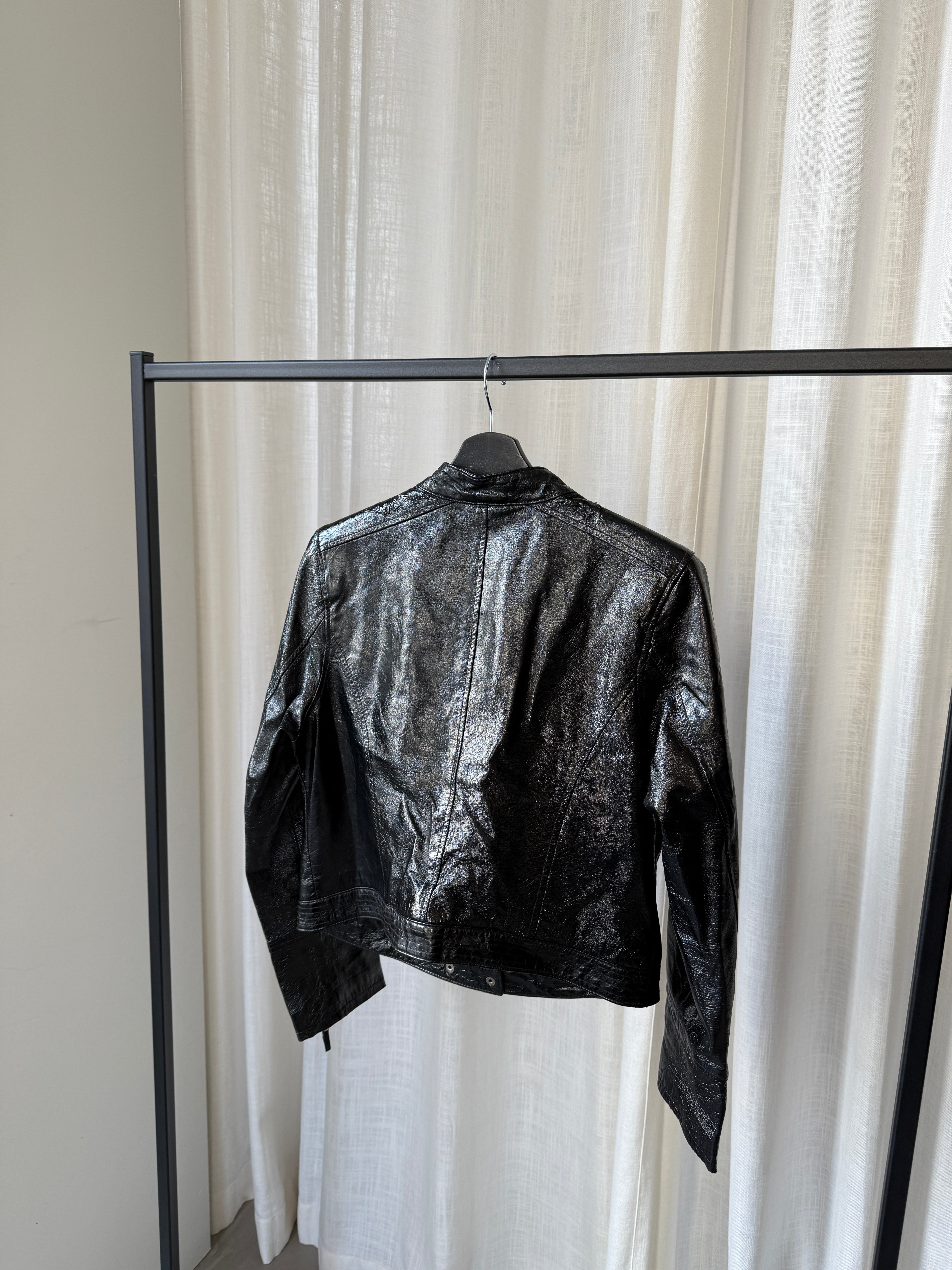 Cropped Leather Jacket