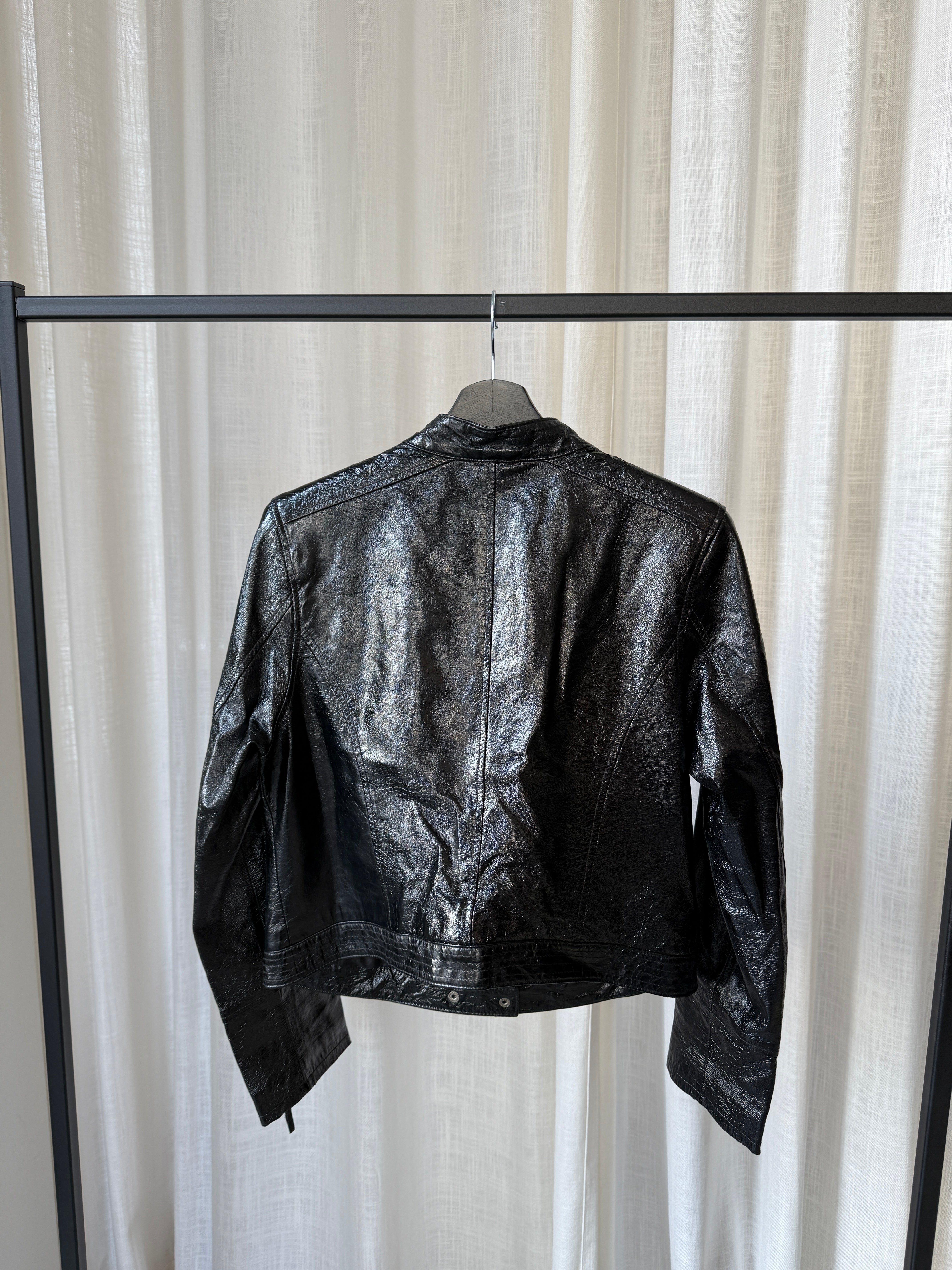 Cropped Leather Jacket