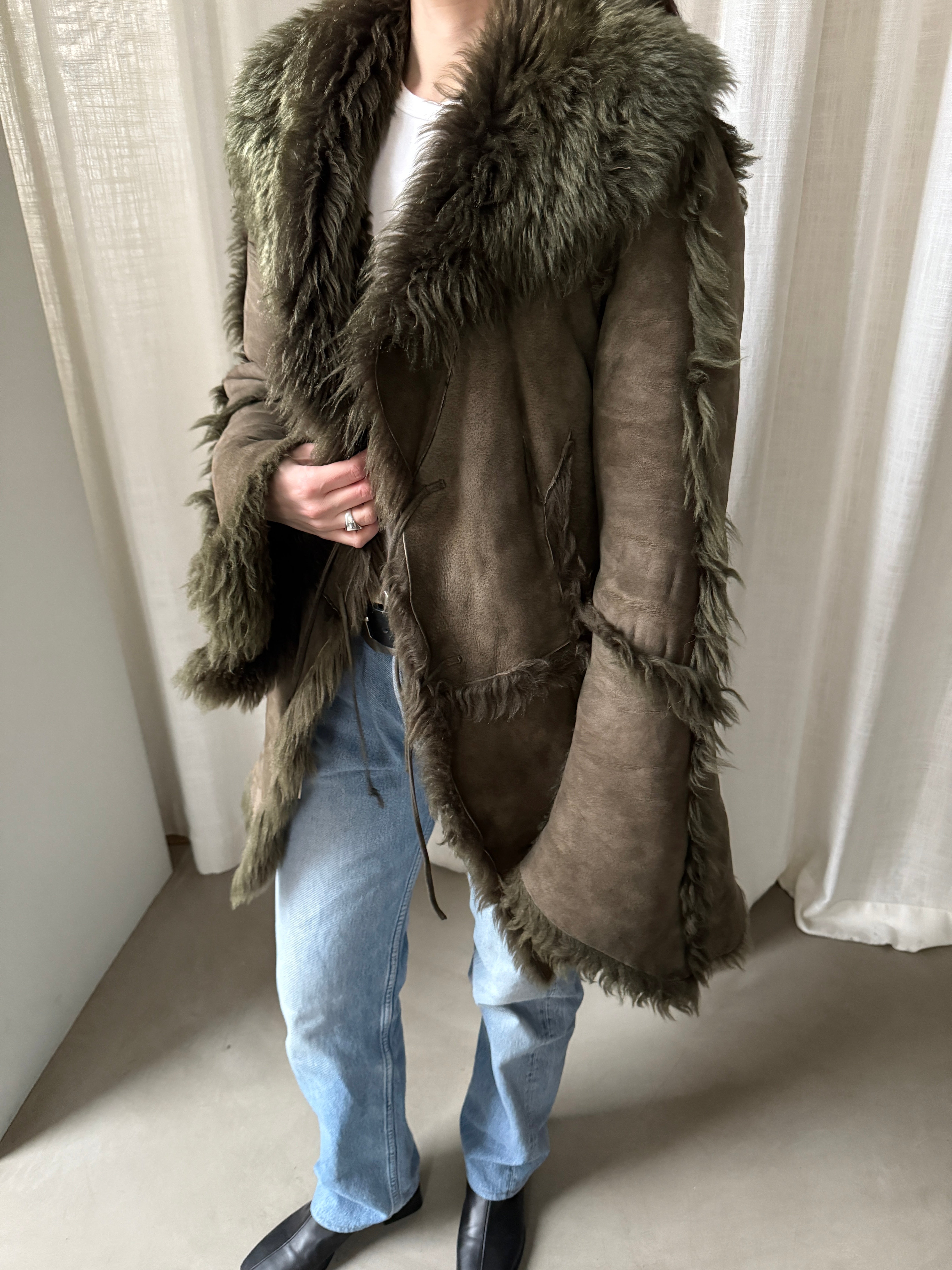 Moss Shearling Jacket