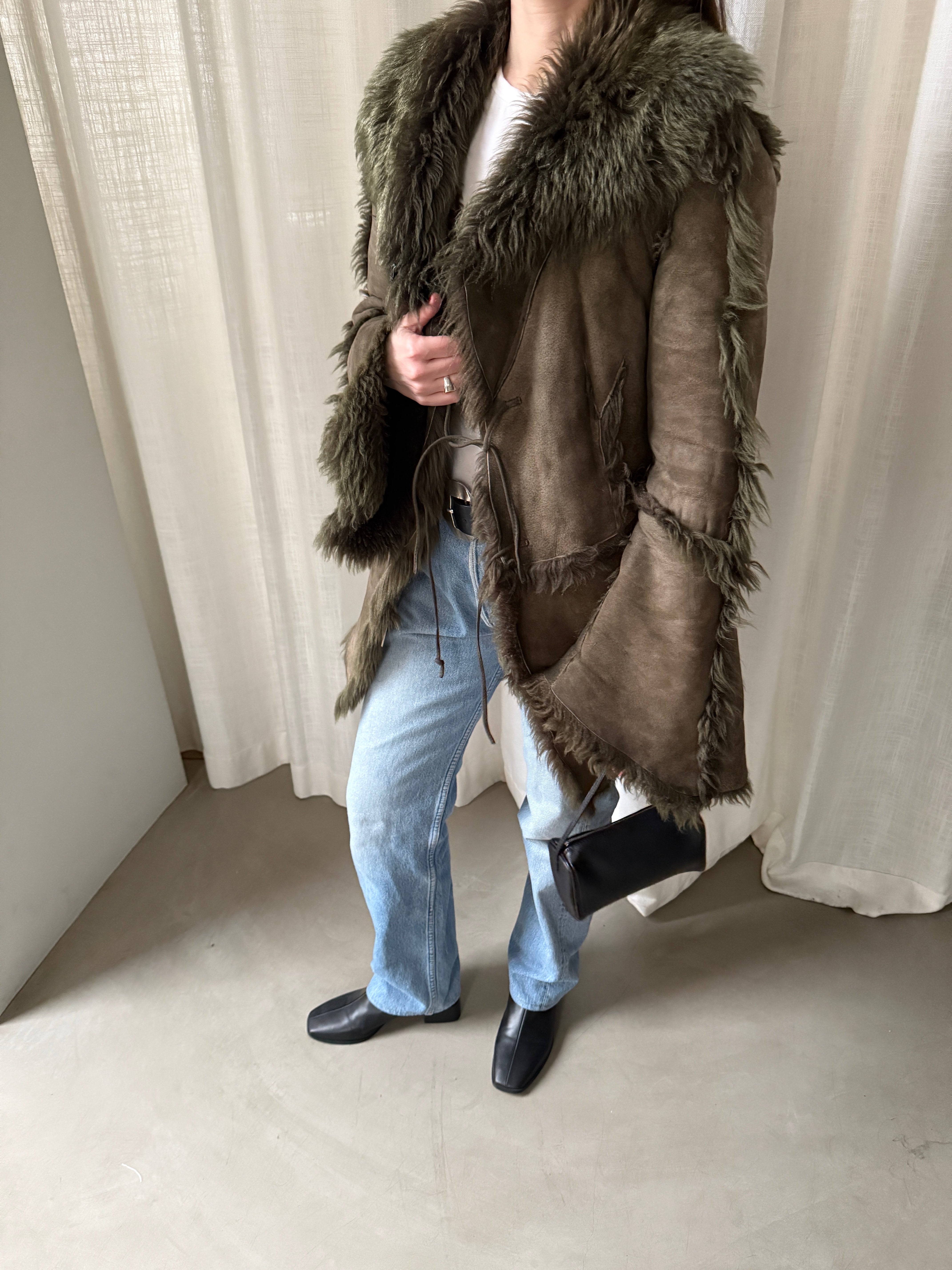 Moss Shearling Jacket