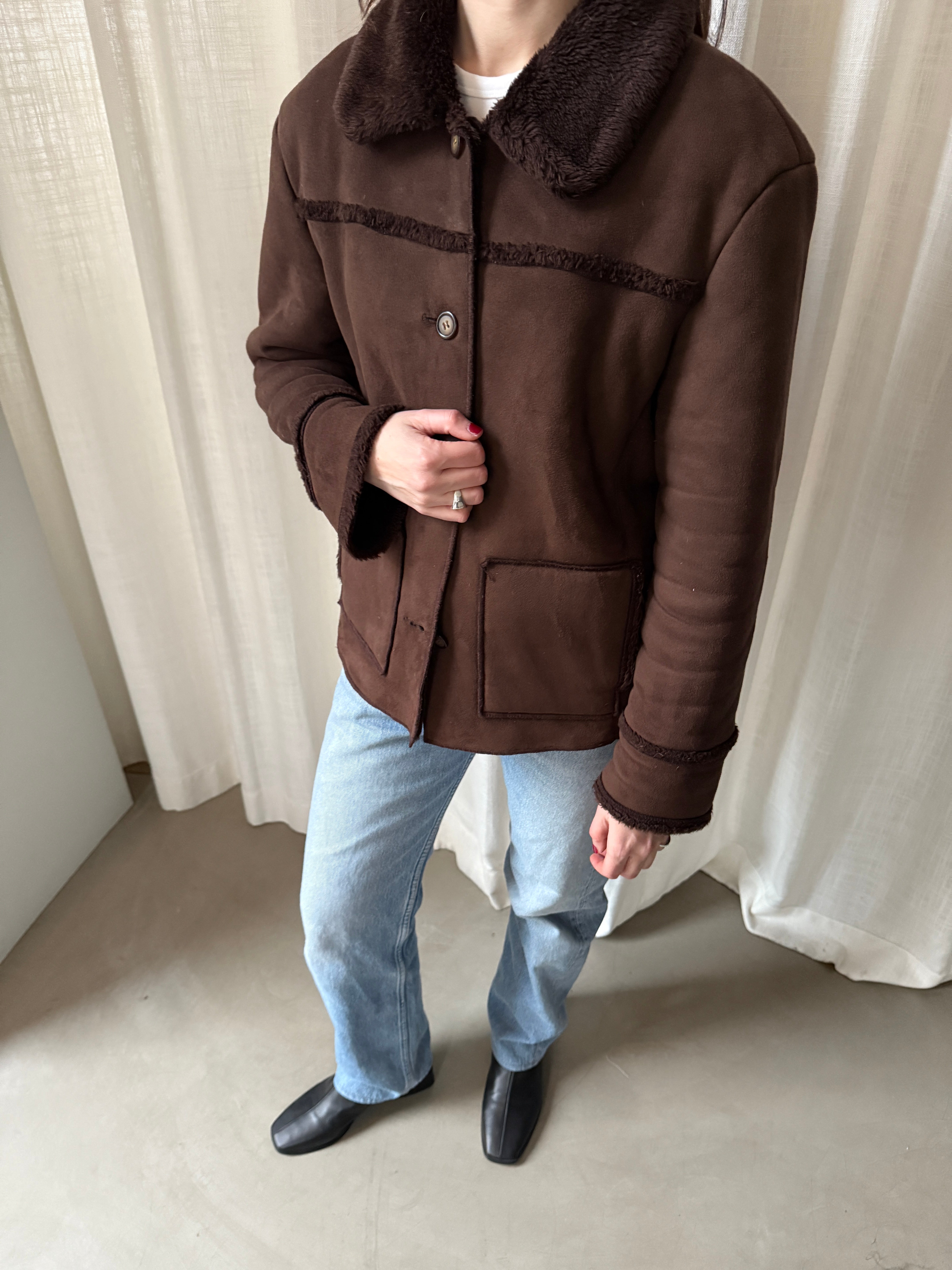 Chocolate Shearling Jacket