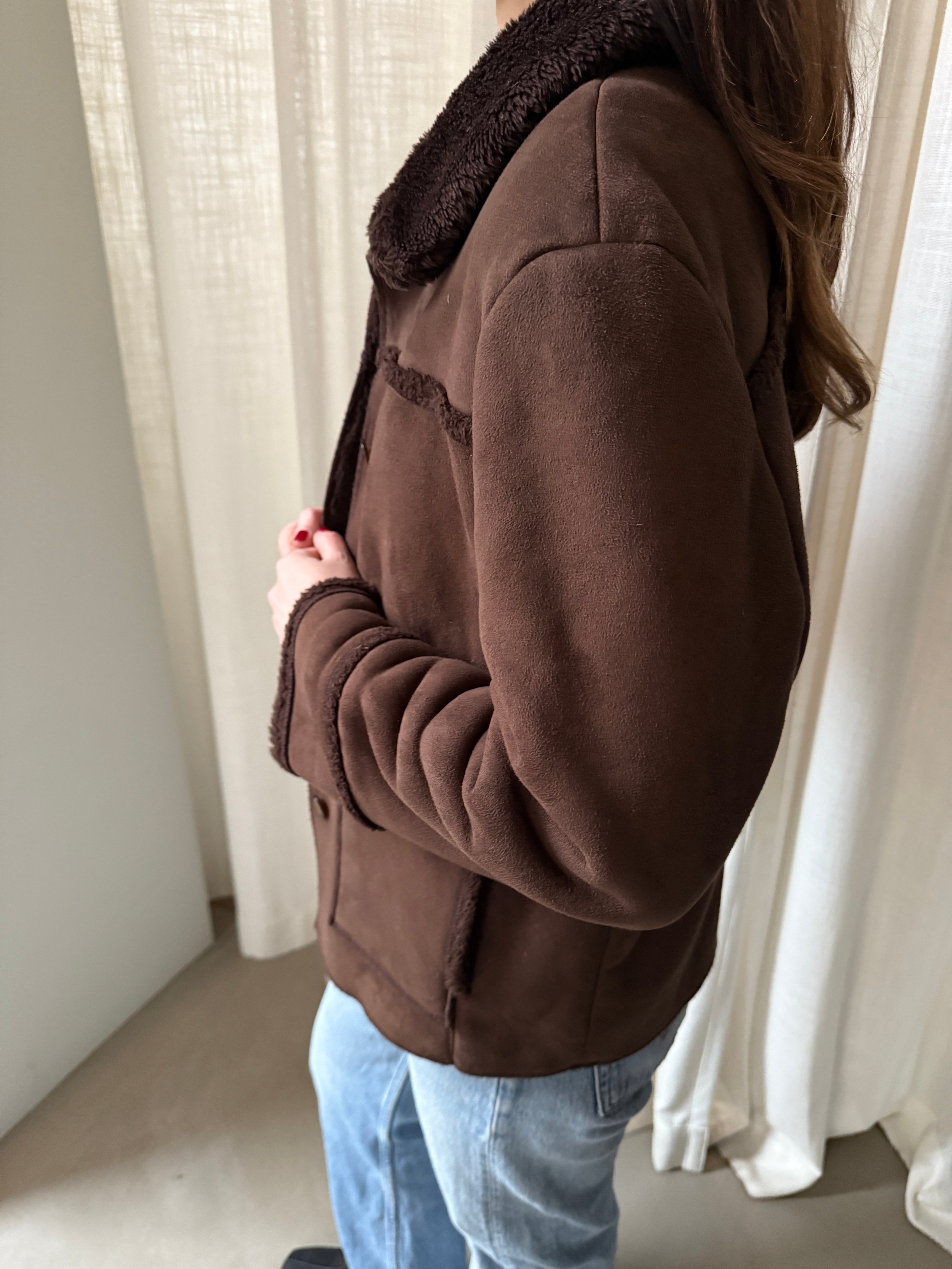 Chocolate Shearling Jacket