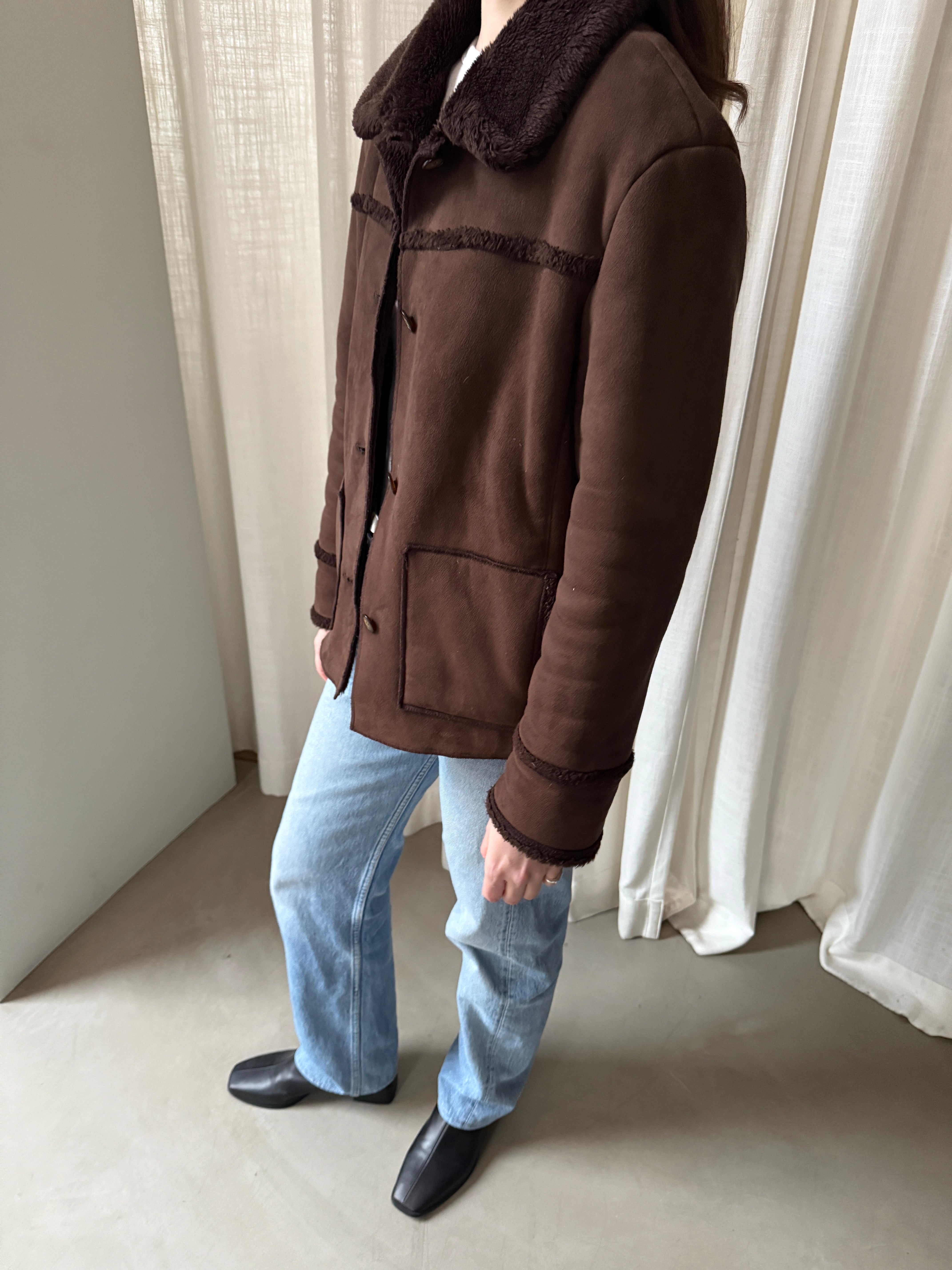 Chocolate Shearling Jacket