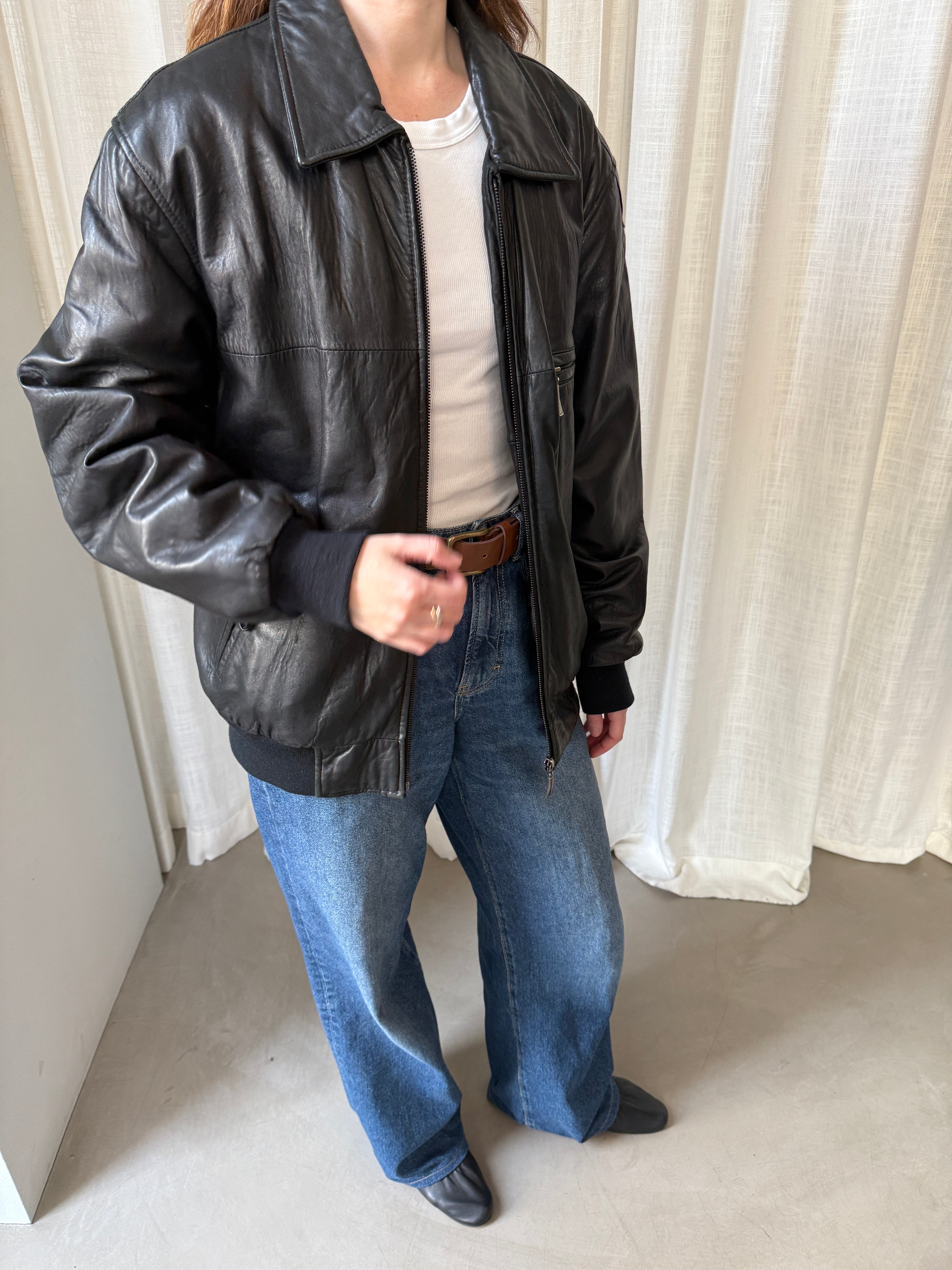 Wind Leather Jacket
