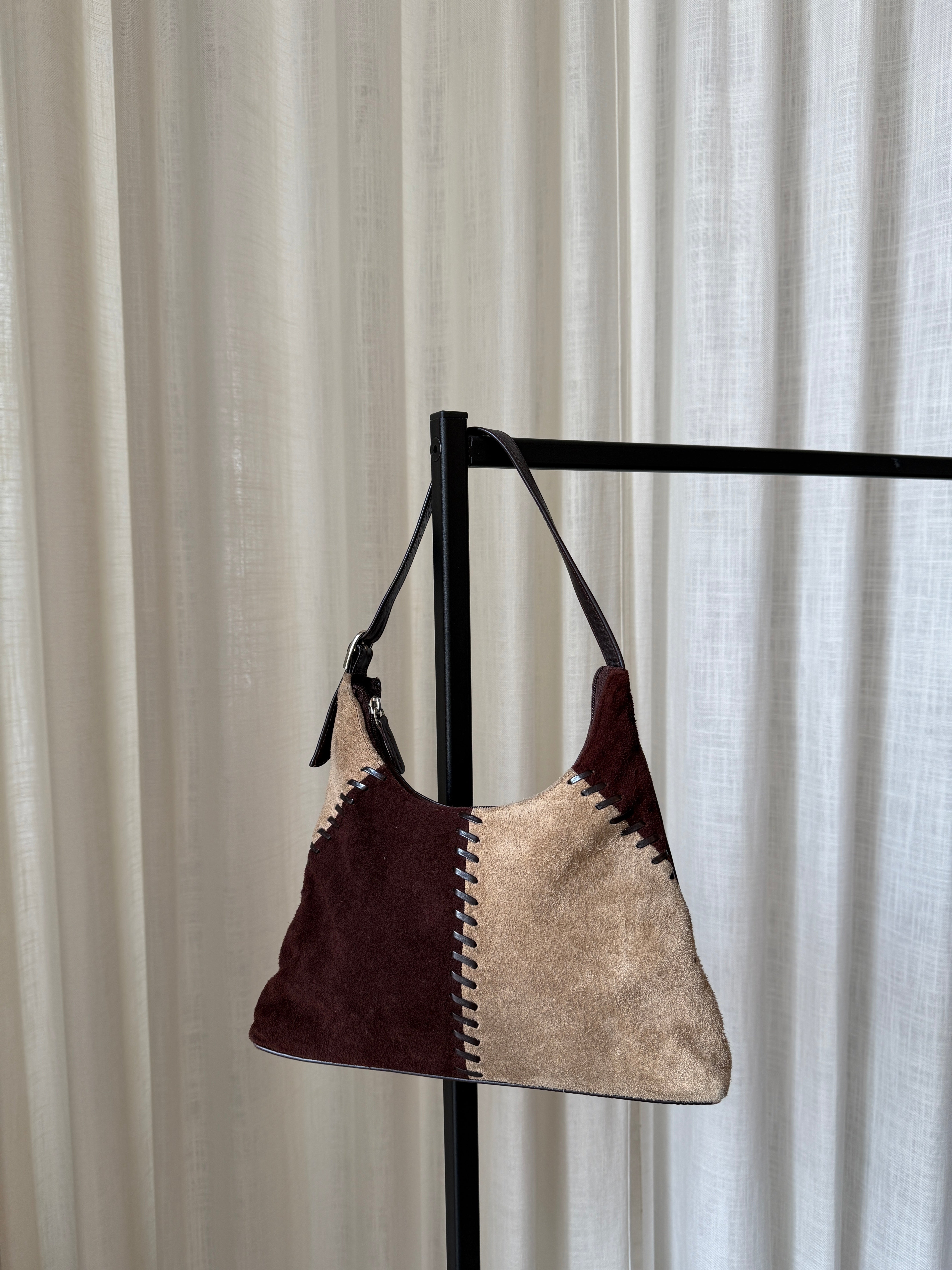 Suede Contrast Bag