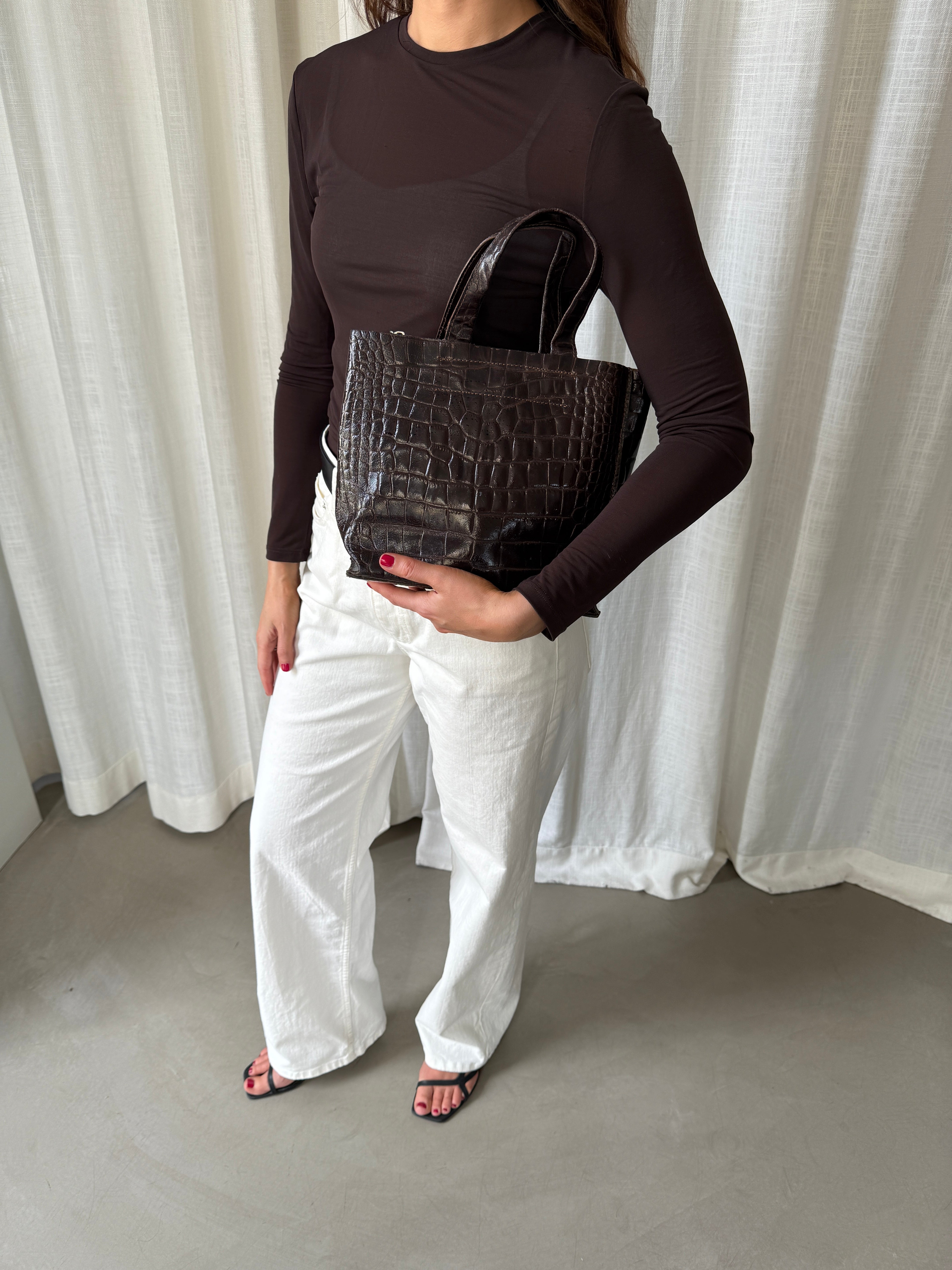 Croc Brown Bag