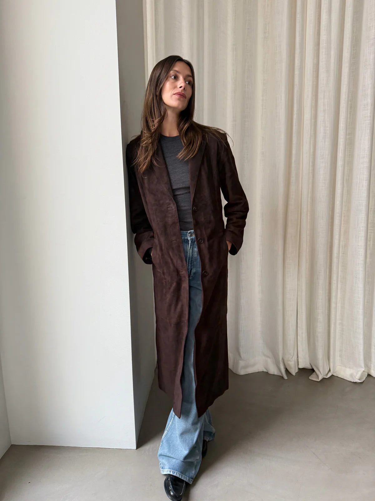 Luna Brown Suede