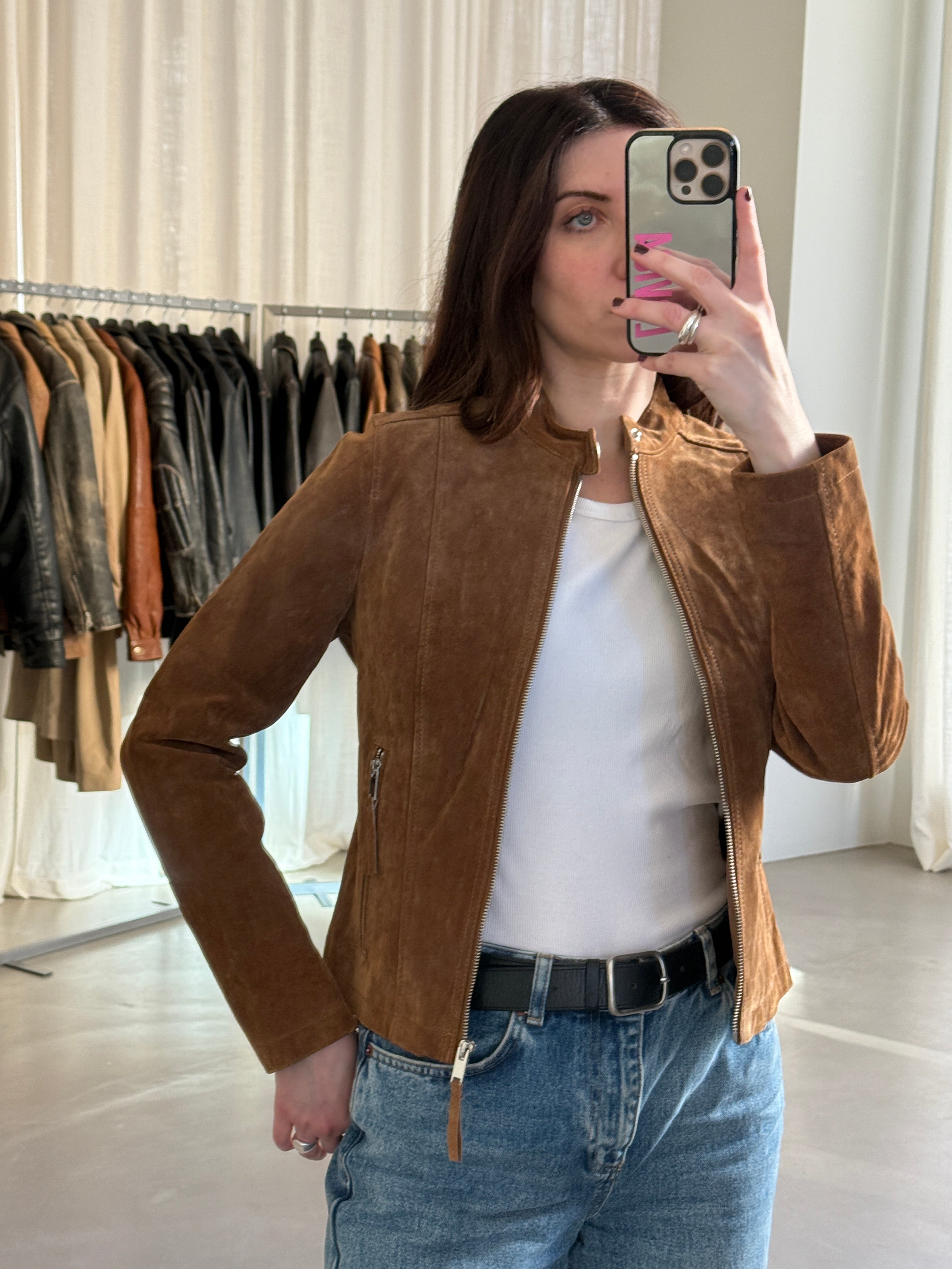 Short Suede Jacket