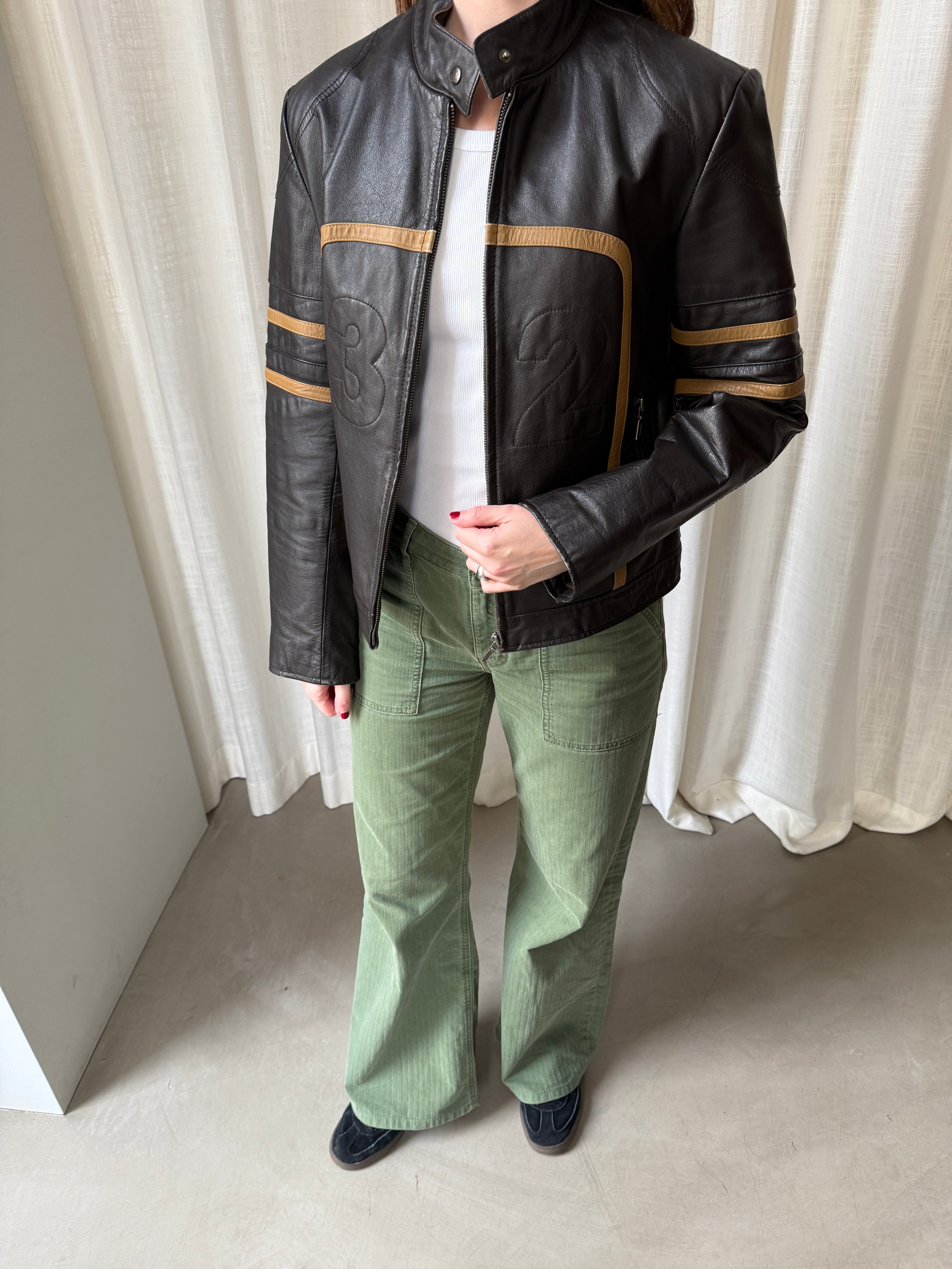 Brown Racer Jacket
