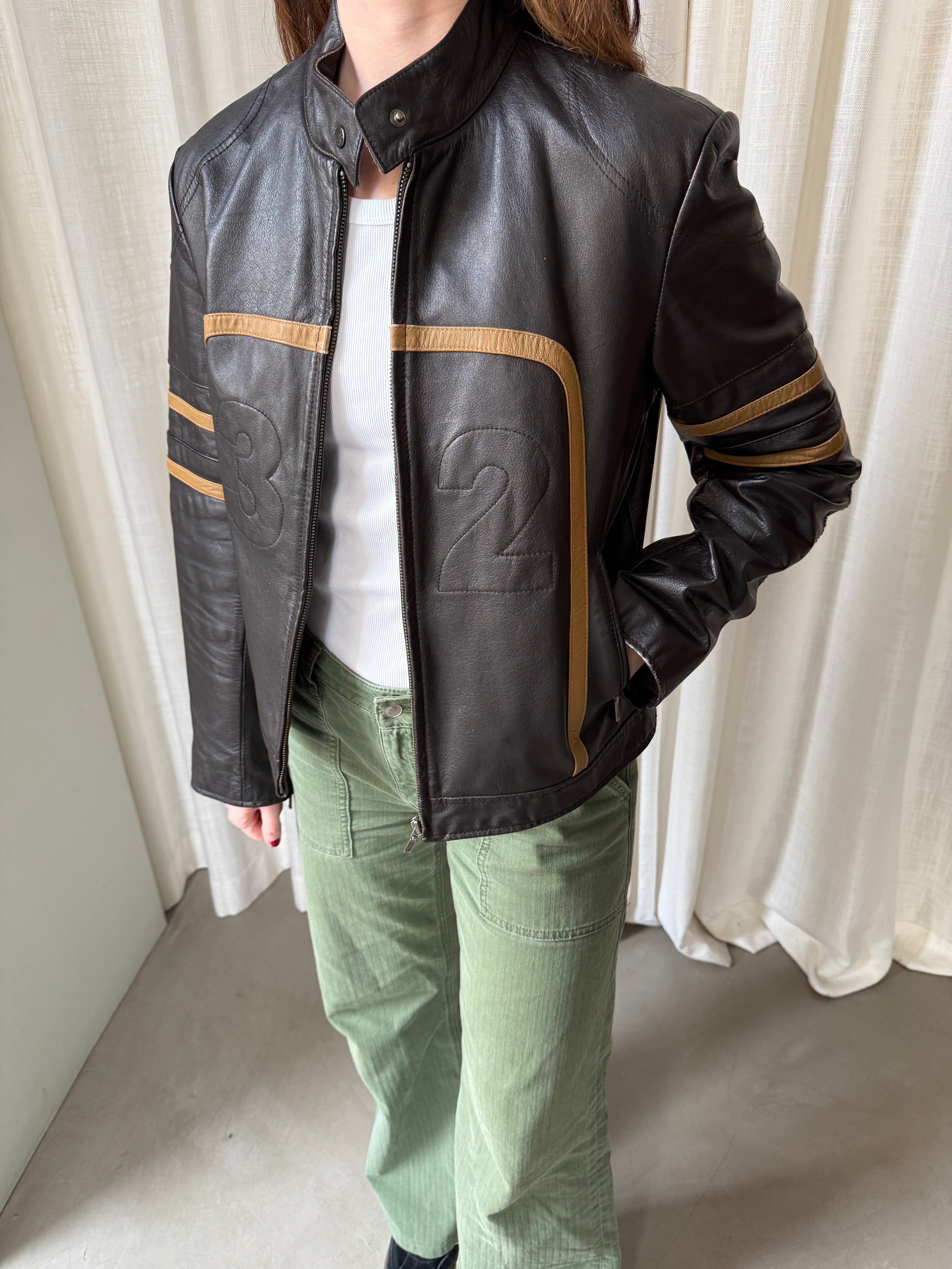 Brown Racer Jacket