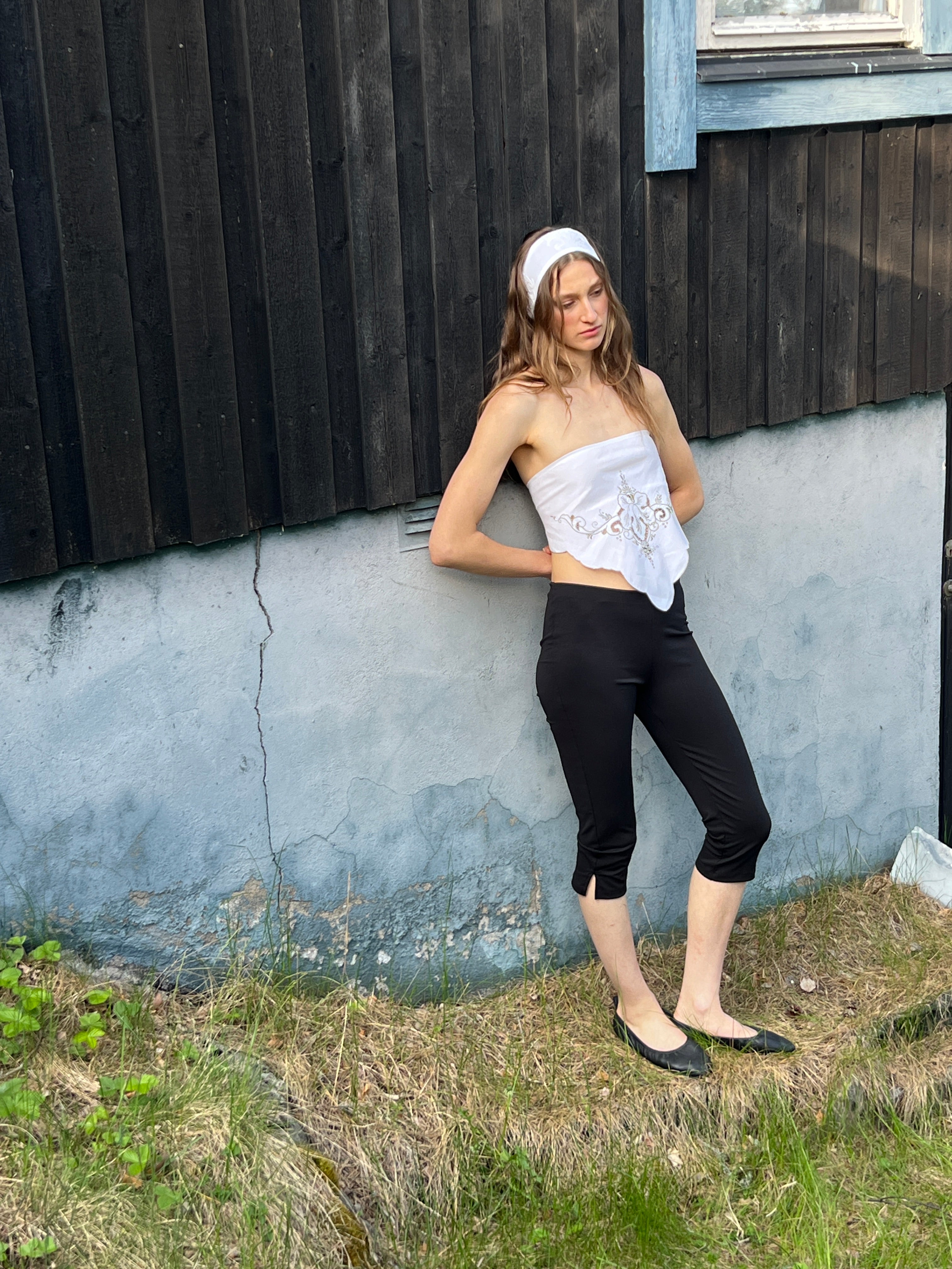 Piece 17 — Embroidered Grey Top