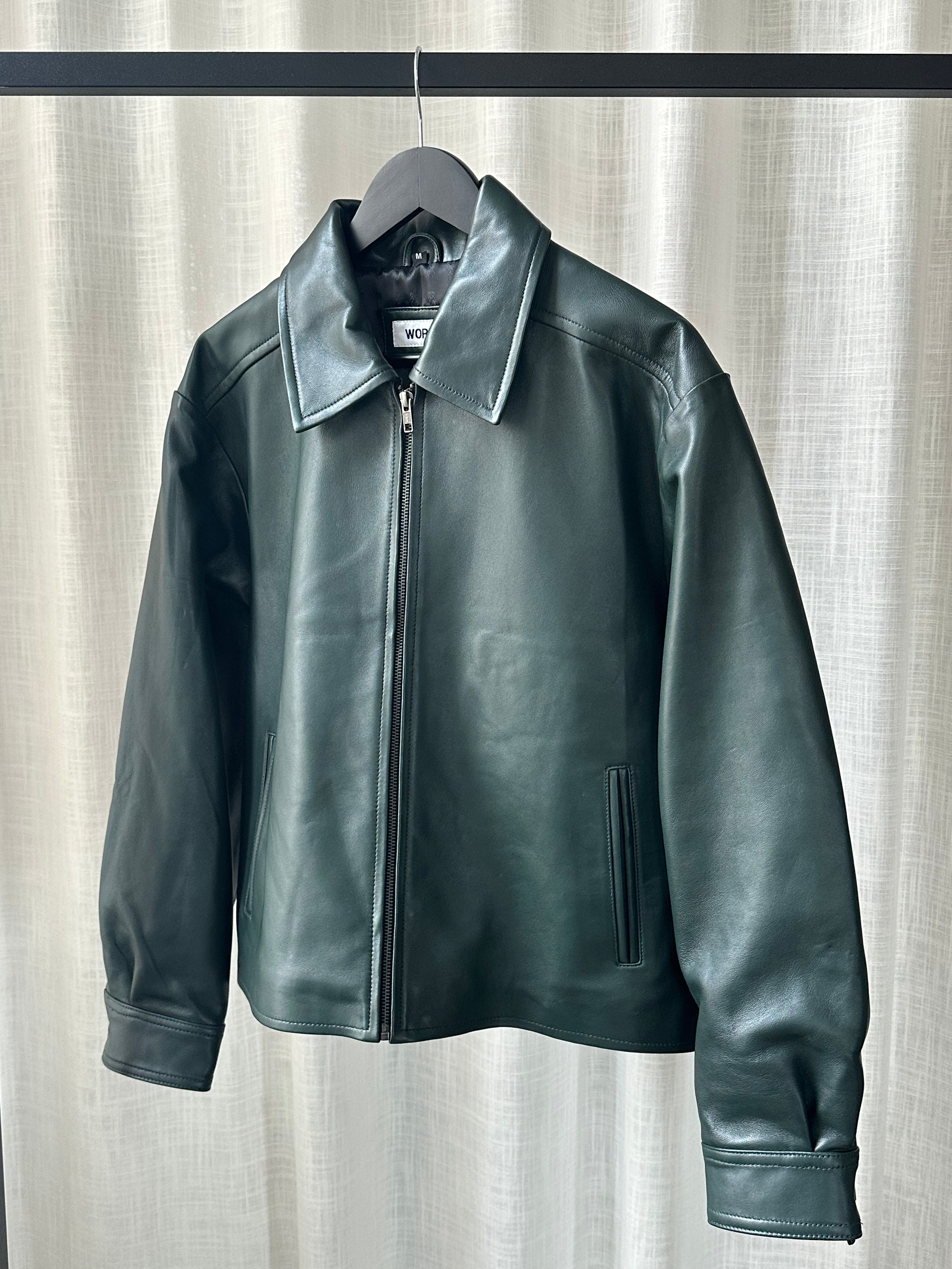 Rio Green Leather Jacket - Sample