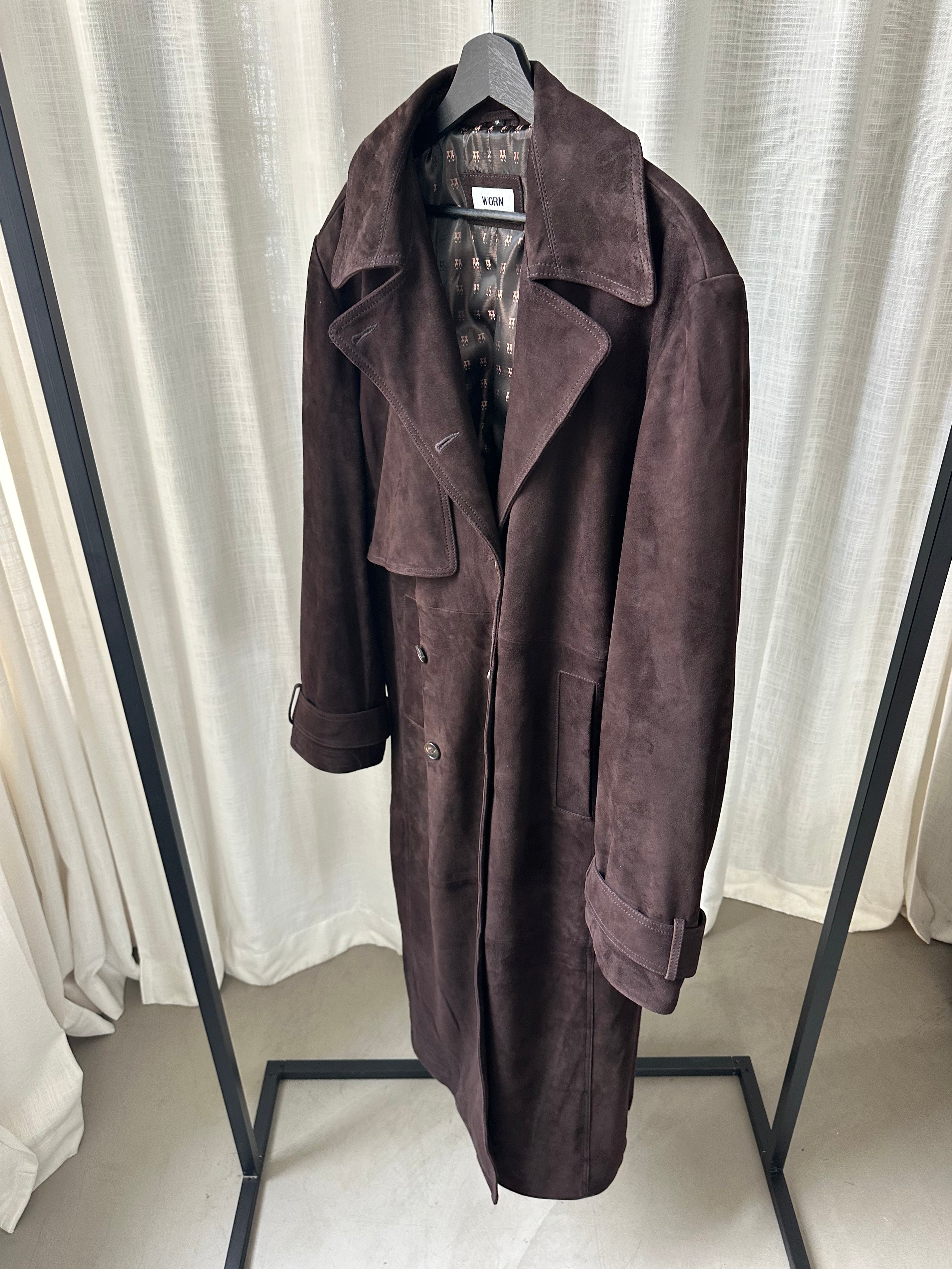 Suede Trenchcoat Sample