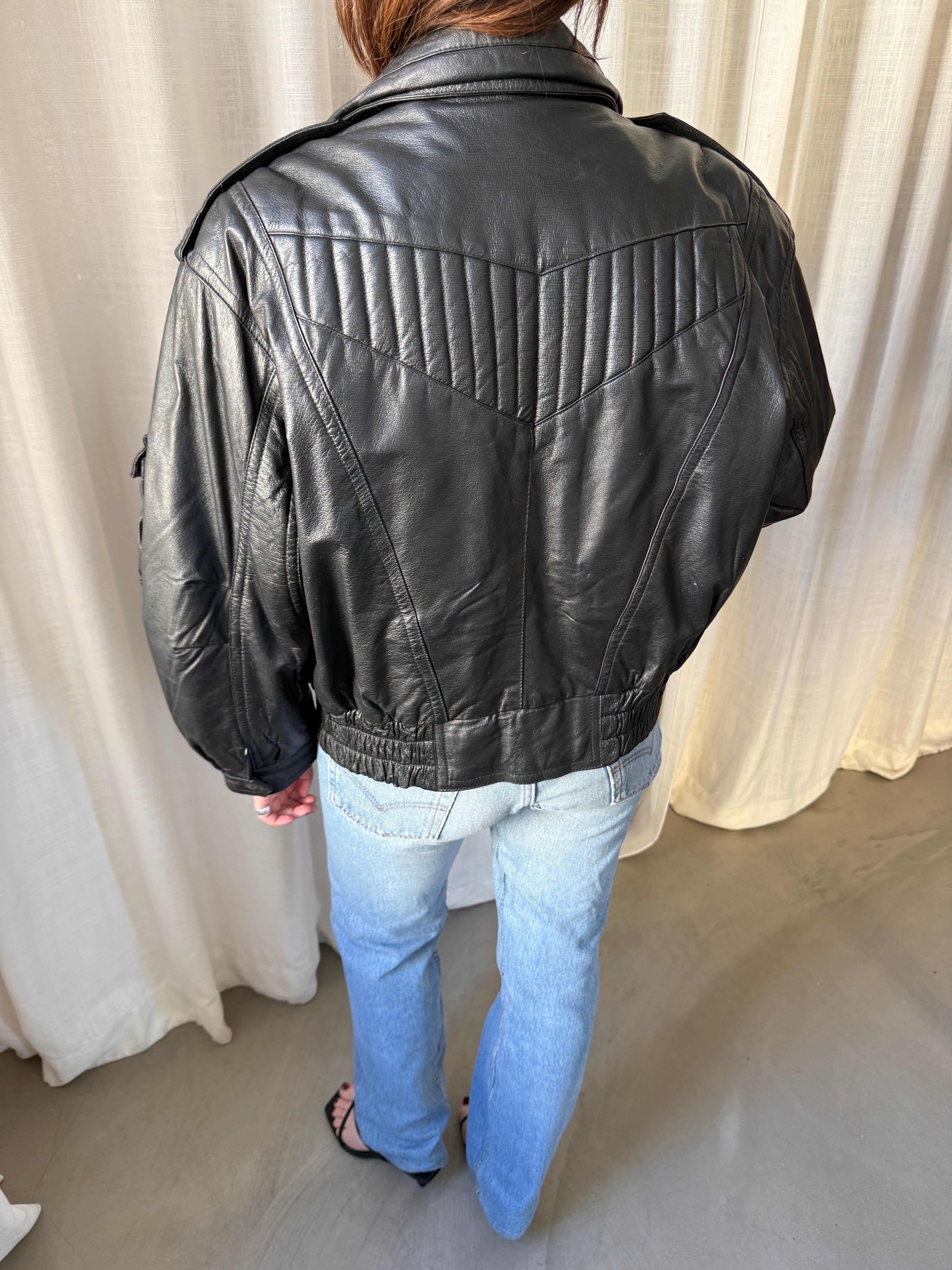 Front Leather Jacket